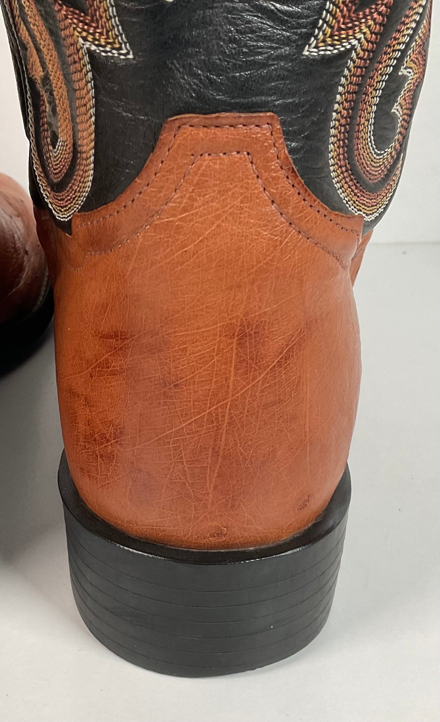 Tony Lama Exotic Pin Quill Ostrich Work Boots 11 D TLX USA Made