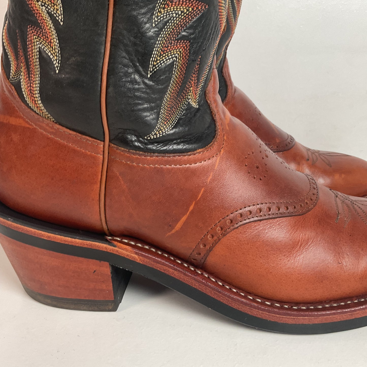 Tony Lama Renegade Buckaroo Cowboy Boots 11 D USA Made