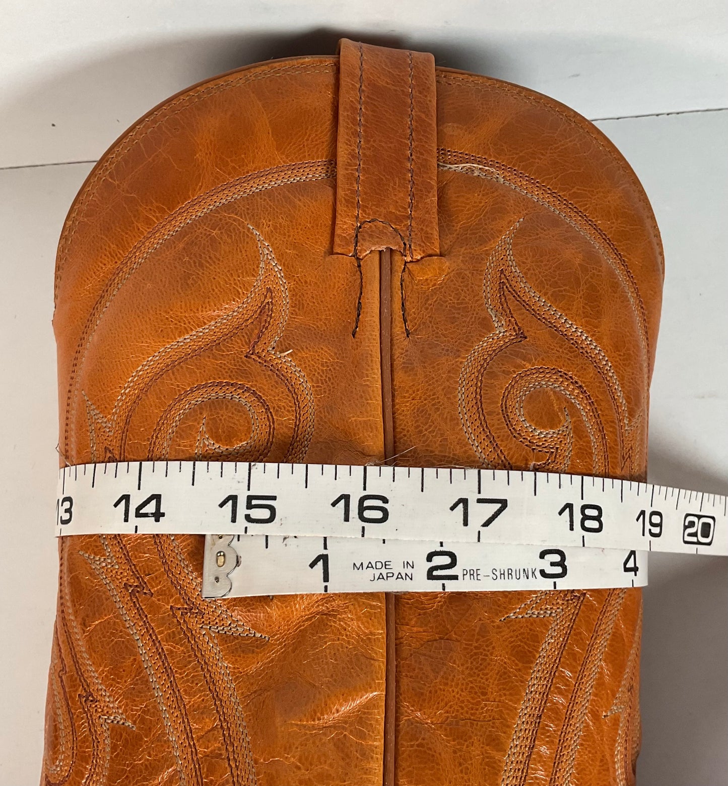 Tony Lama Butterscotch Ostrich Cowboy Boots 8 EE Exotic USA Made