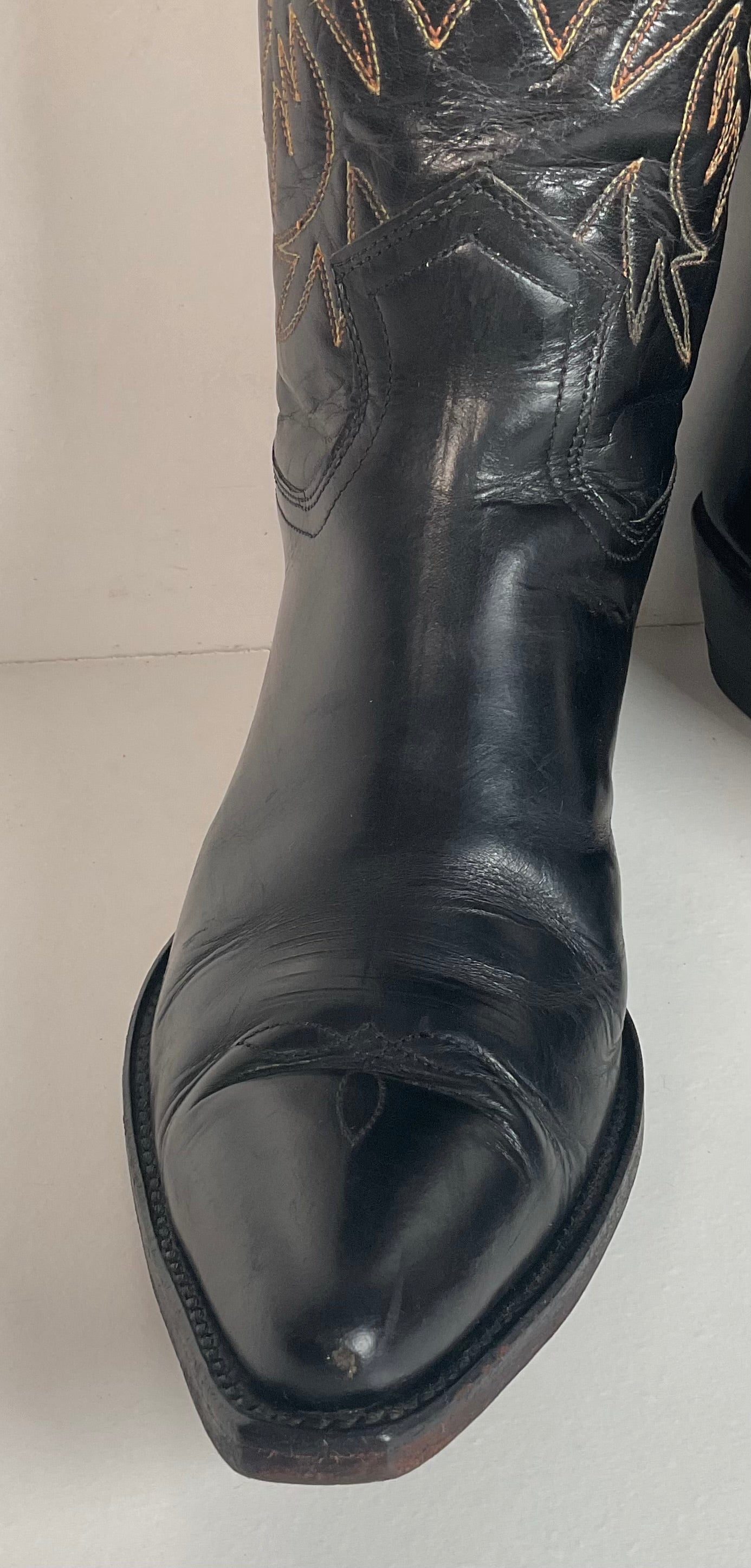 1950s Frye Authentic Cowgirl Boots 7.5 C Snip Toe