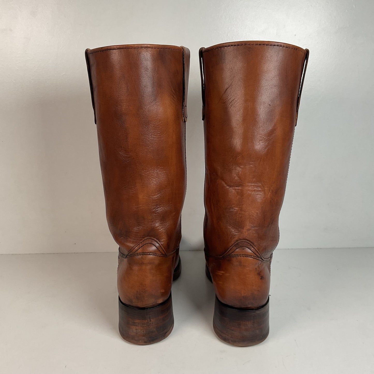 Vintage Sears Chunky Campus Boots 10.5 D USA Made Cutter Toe