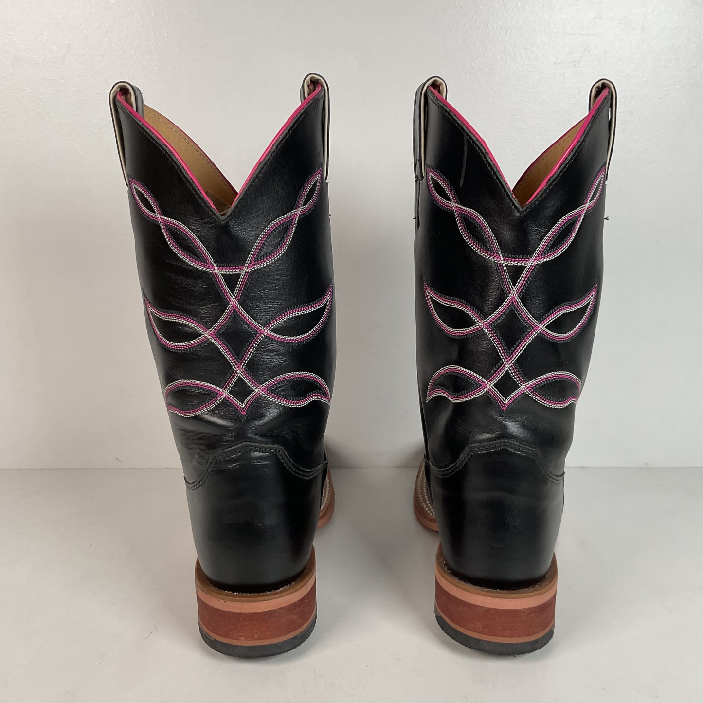 Justin Breast Cancer Awareness Cowgirl Boots | USA Made | Square Toe | 8 B