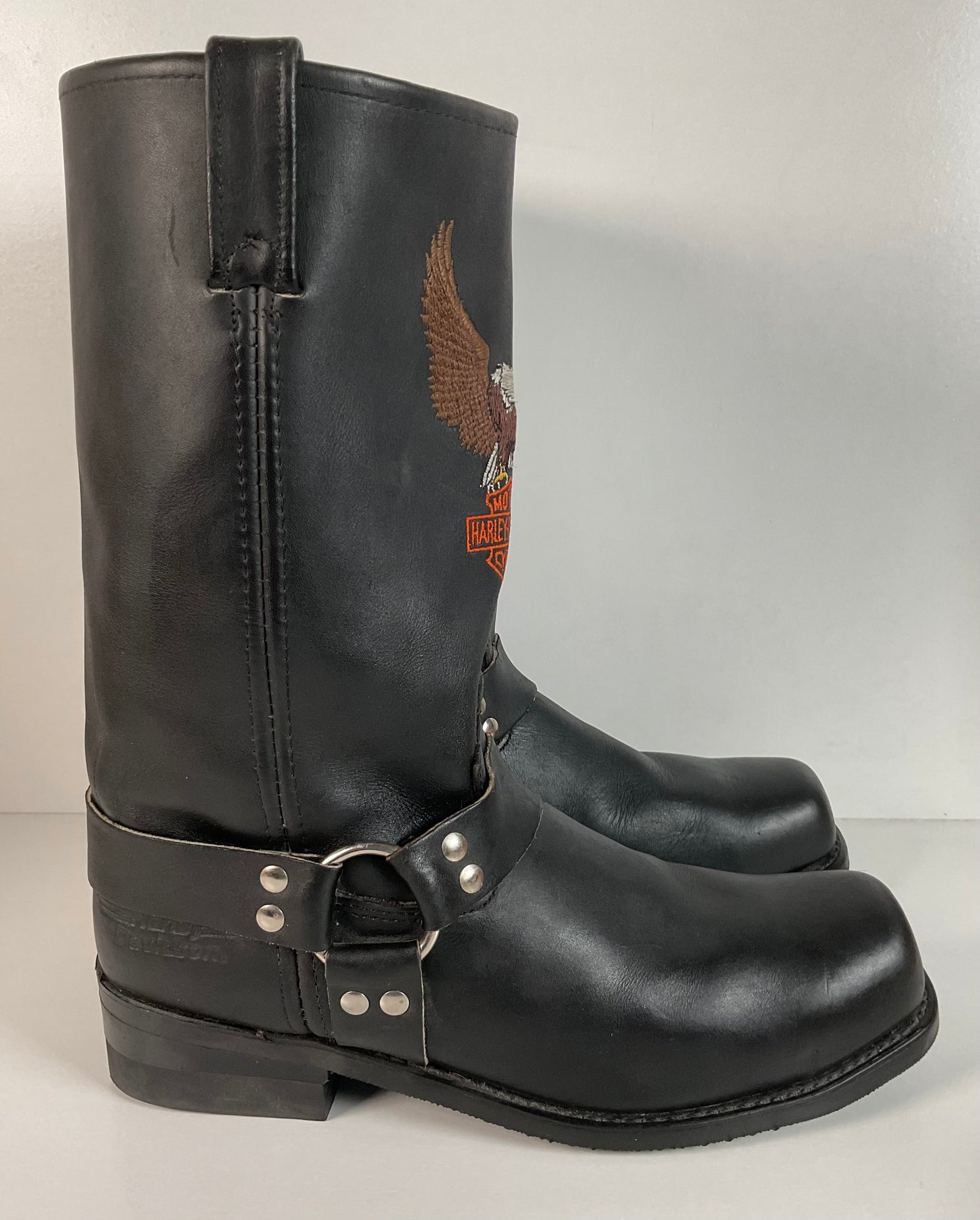 Harley Davidson Steel Toe Engineer Harness Boots 12 D O-Ring