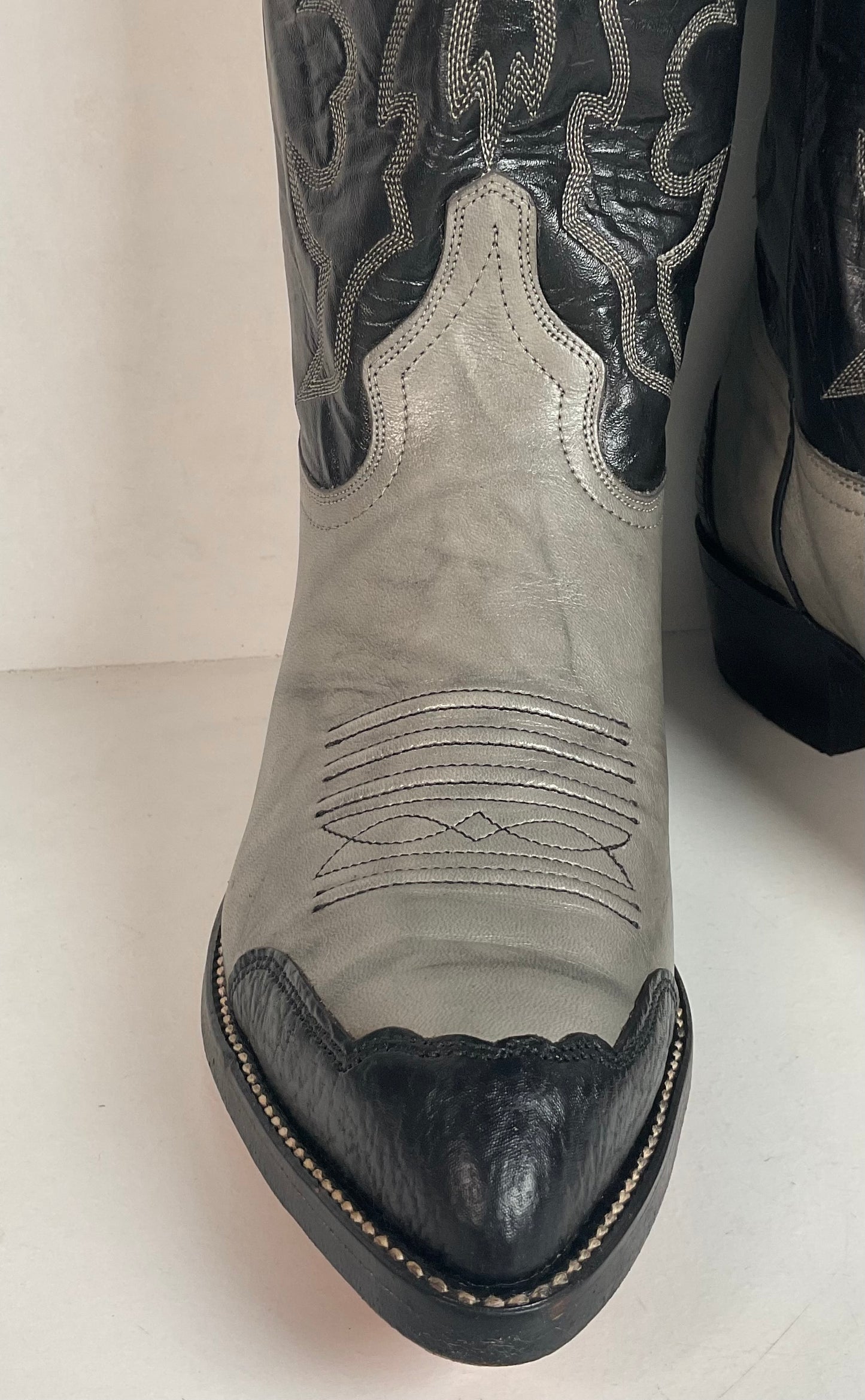 Vintage Imperial Shark Skin Cowboy Boots 10.5 D USA Made Triad