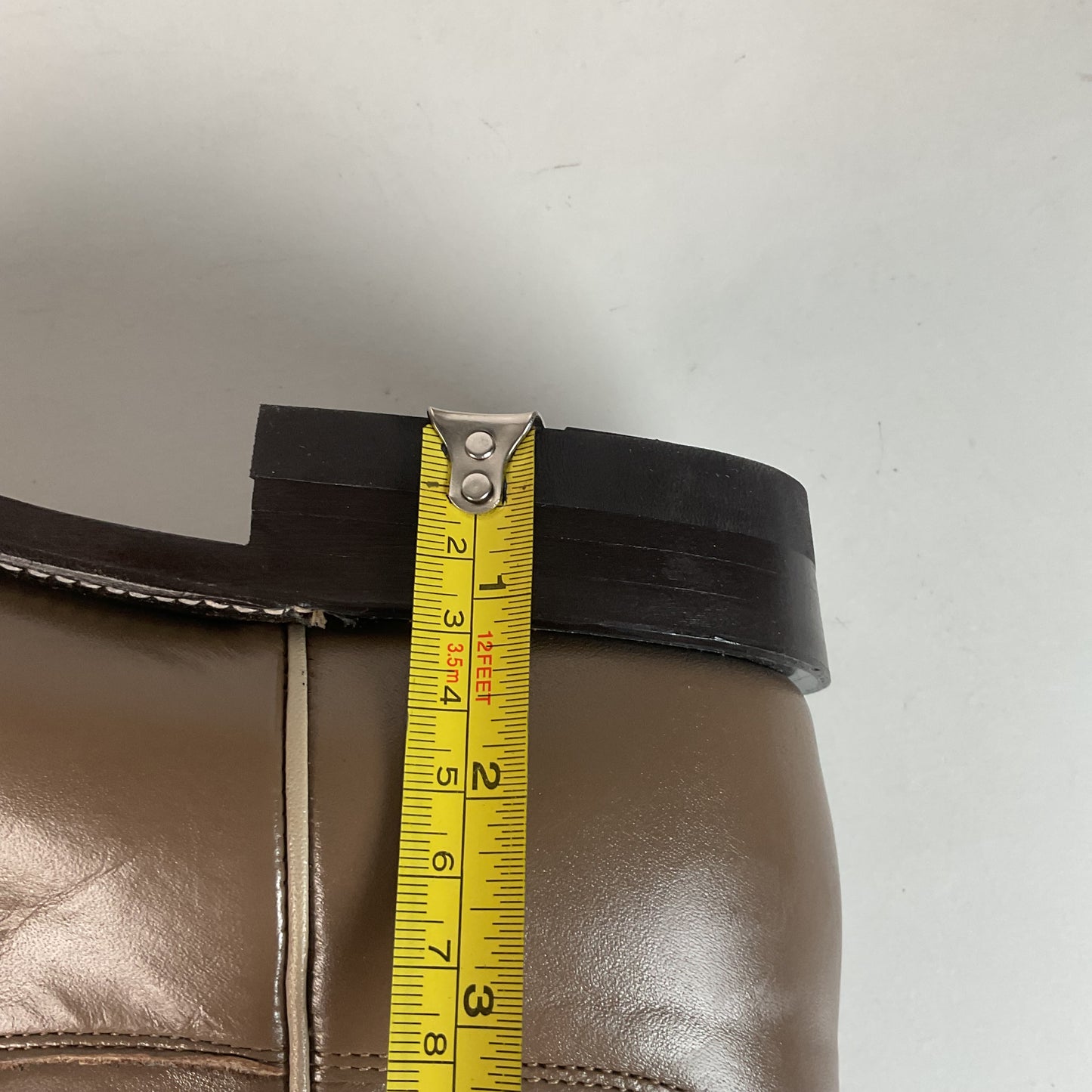 Justin Men’s Taupe Grey Roper Boots 9 D USA Made