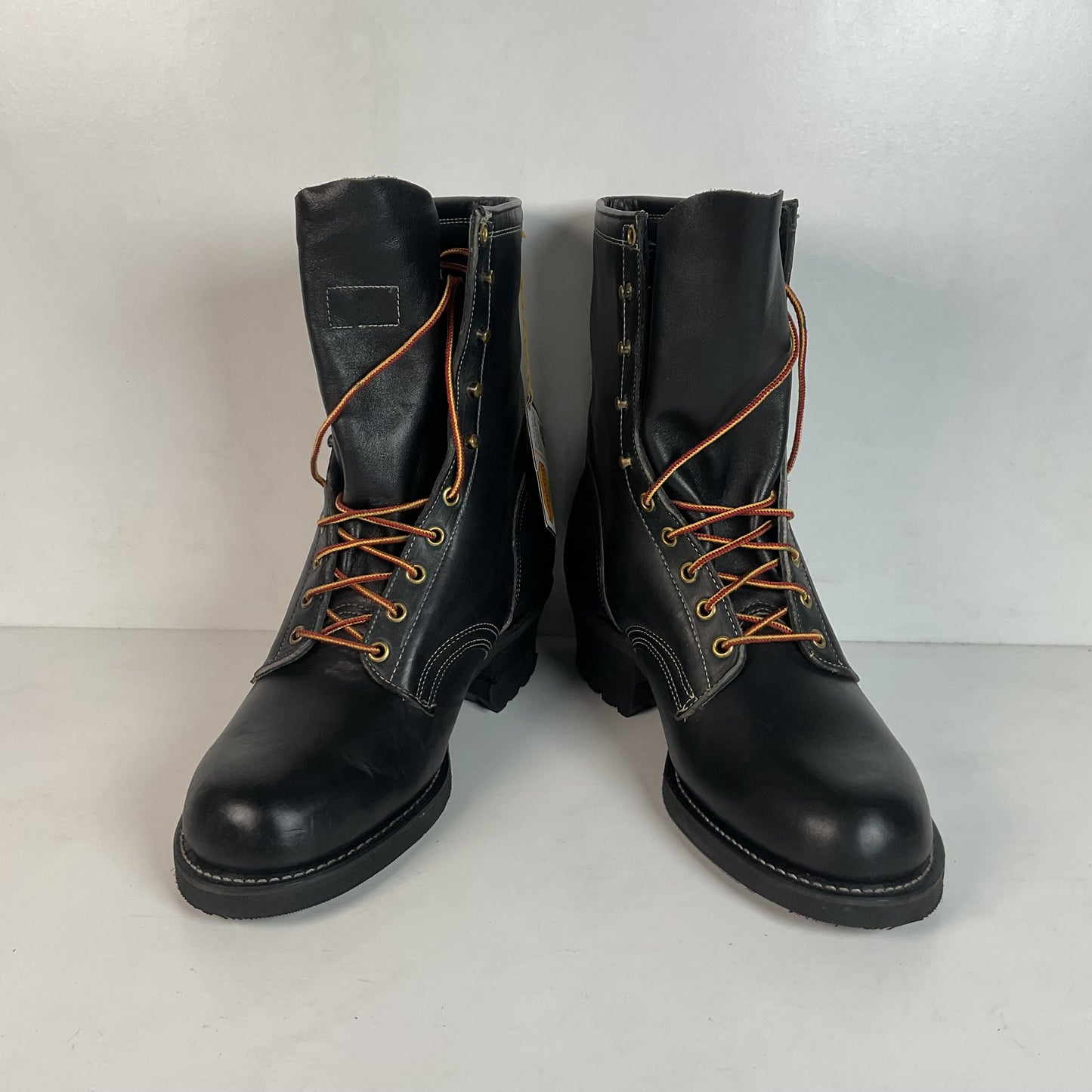 Vintage Herman Santa Rosa Packer Boots 10.5 W USA Made Soft Toe Quabaug Vibram