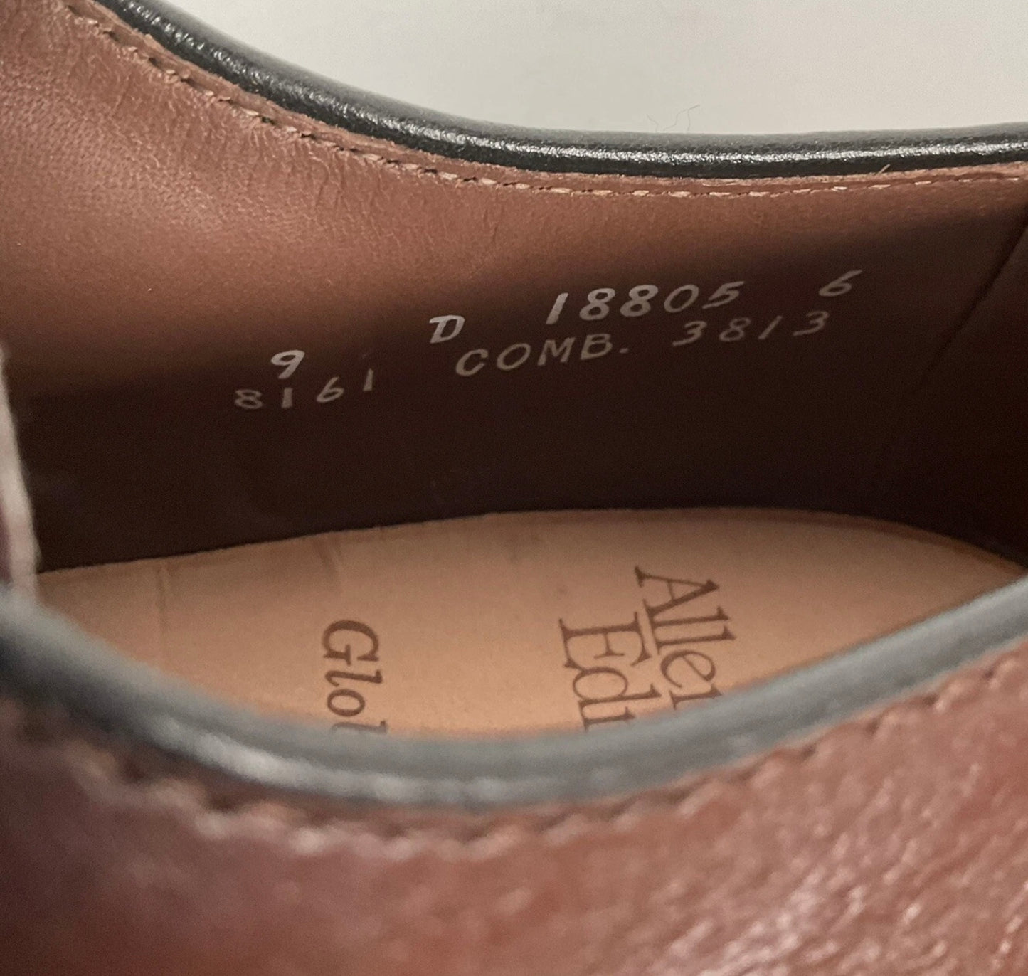 Vintage Allen Edmonds Globetrotter Weekender Shoes 9 D Plain Toe