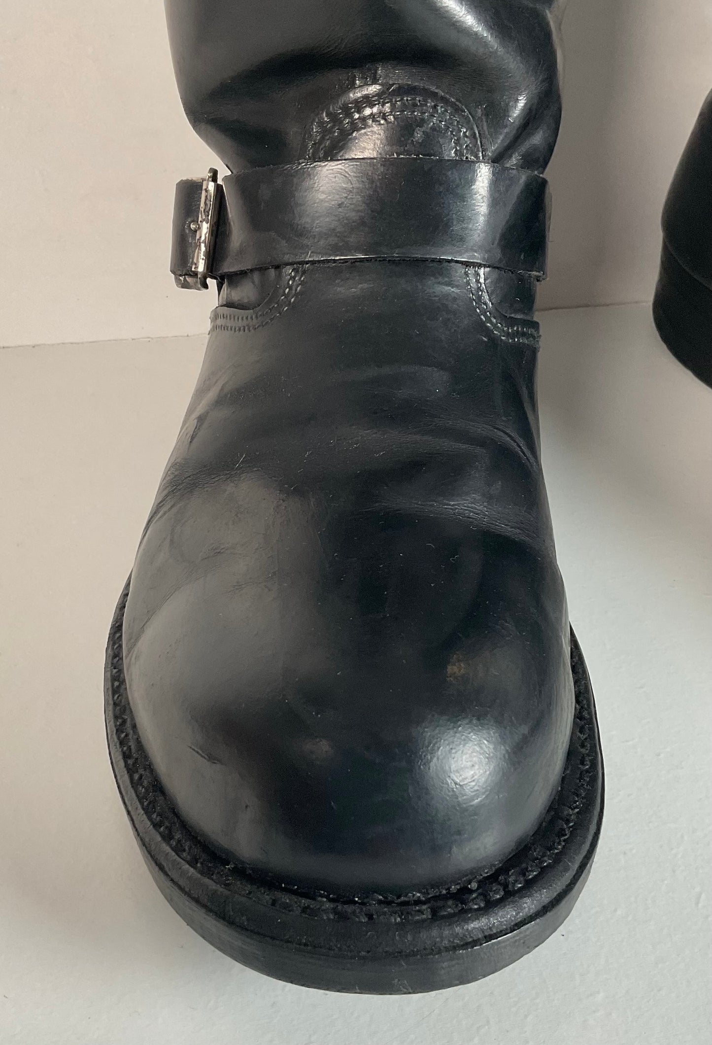 Vintage Harley Davidson Motorcycle Boots 11 Tall Steel Toe Engineer USA Made