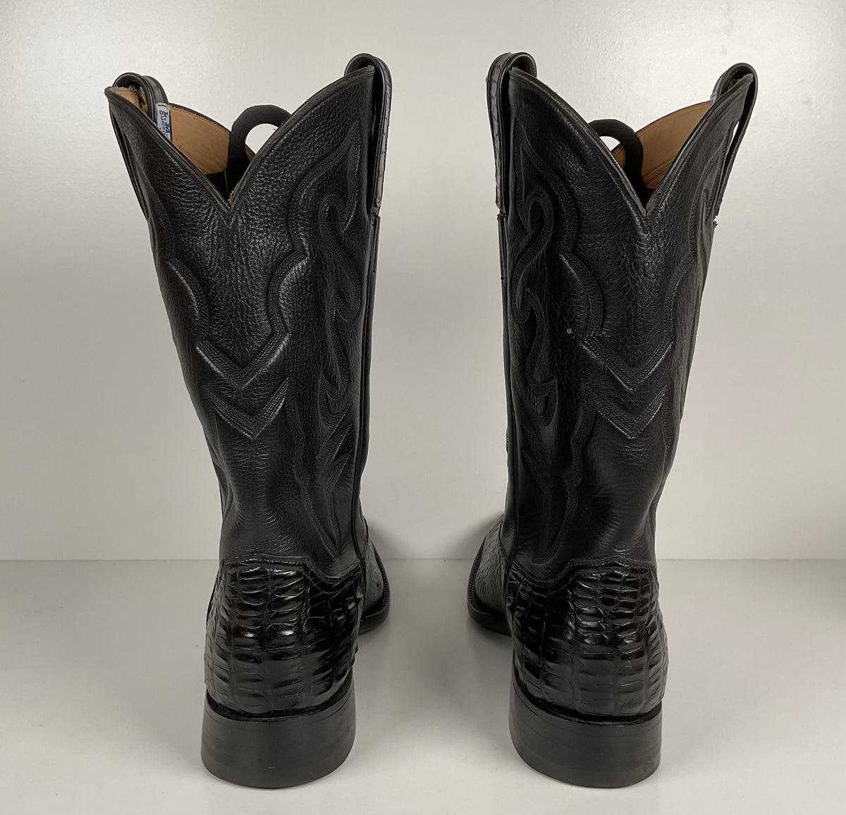 L.M. Easterling American Alligator Cowboy Boots | Hornback | Custom | Men’s 11