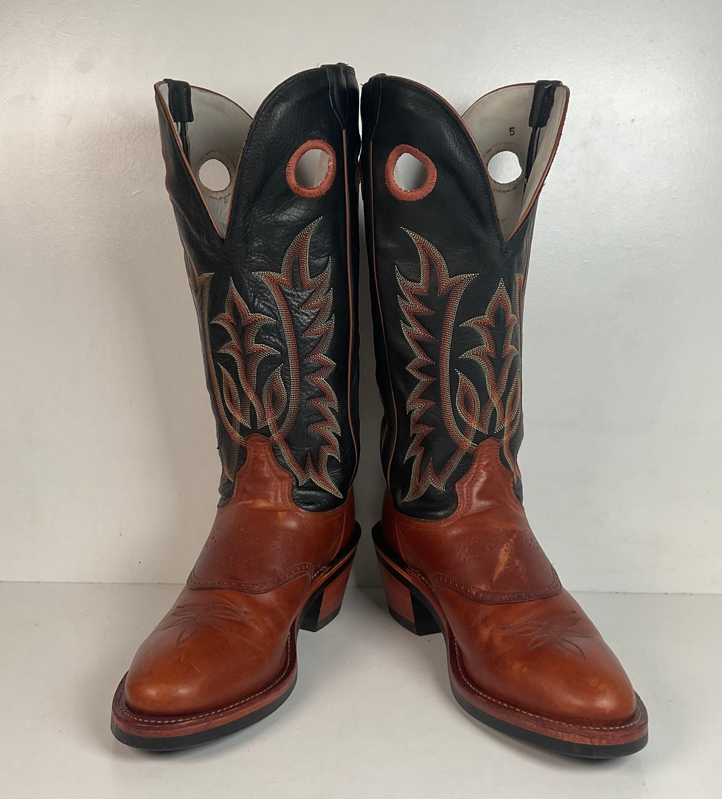 Tony Lama Renegade Buckaroo Cowboy Boots 11 D USA Made