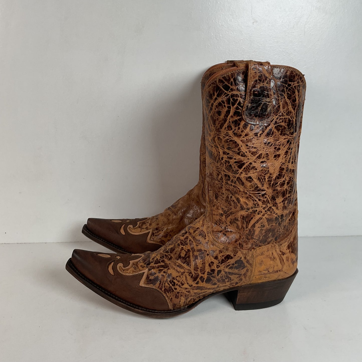 Lucchese Diva Delta Calf Cowgirl Boots 10 B USA Made Retired
