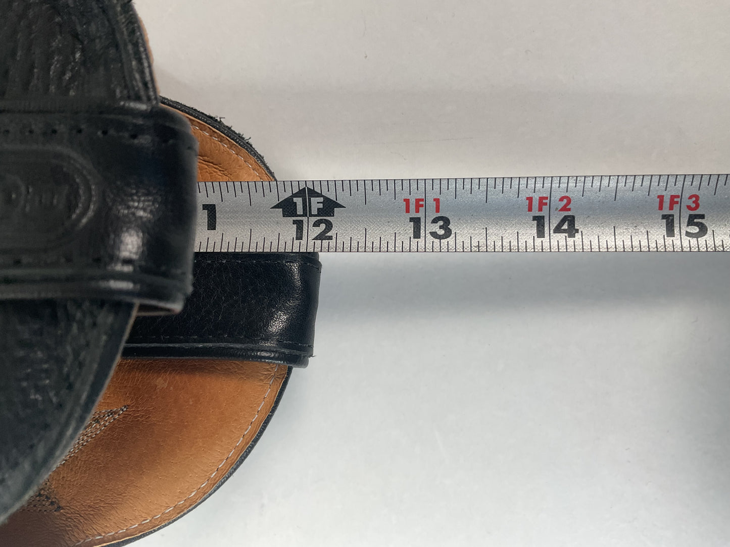 Boulet Classic Black Cowgirl Boots 6.5 C Deerskin New With Tags