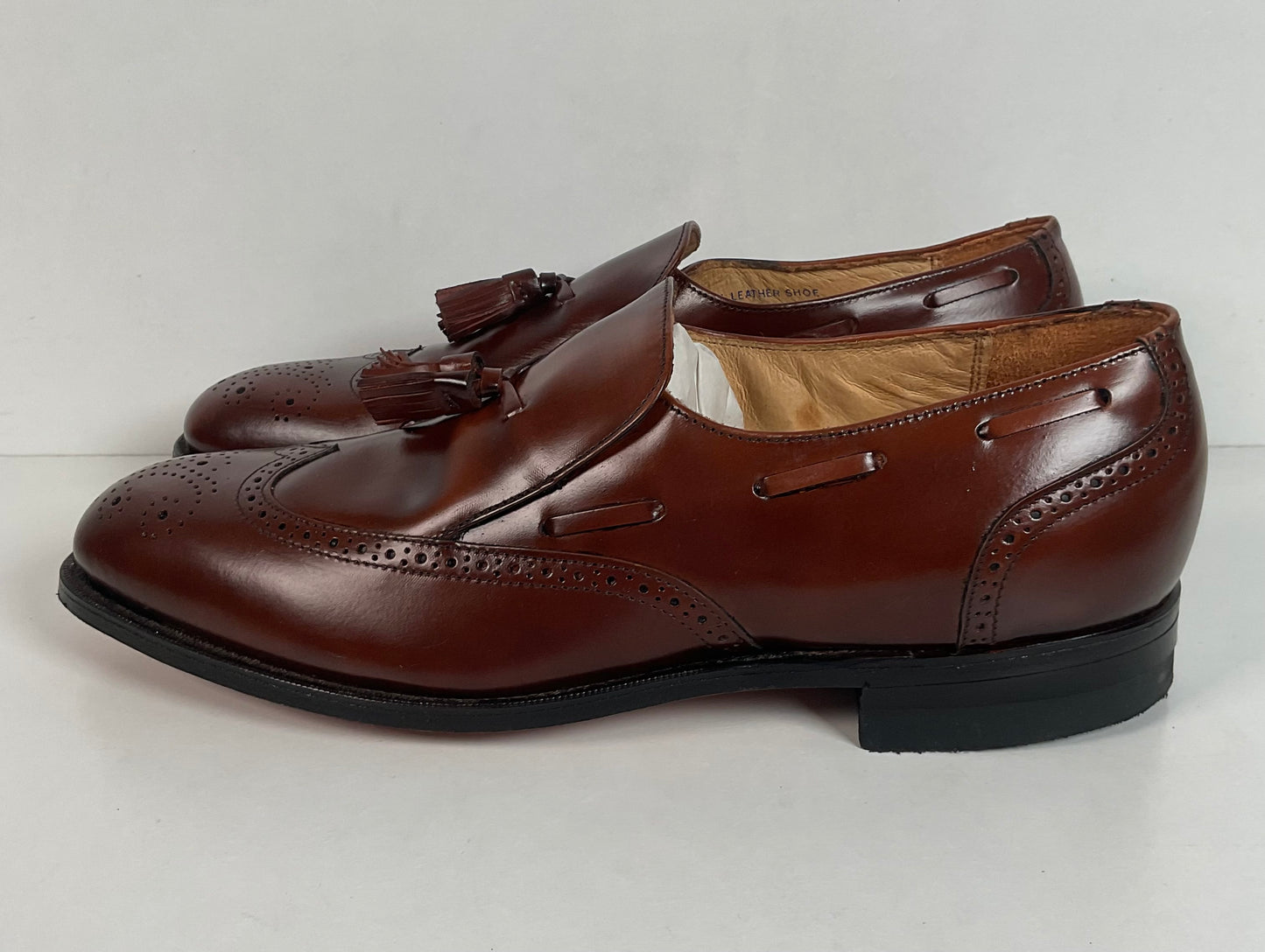 Vintage Hanover Brown Tassel Loafers 11.5 D USA Made