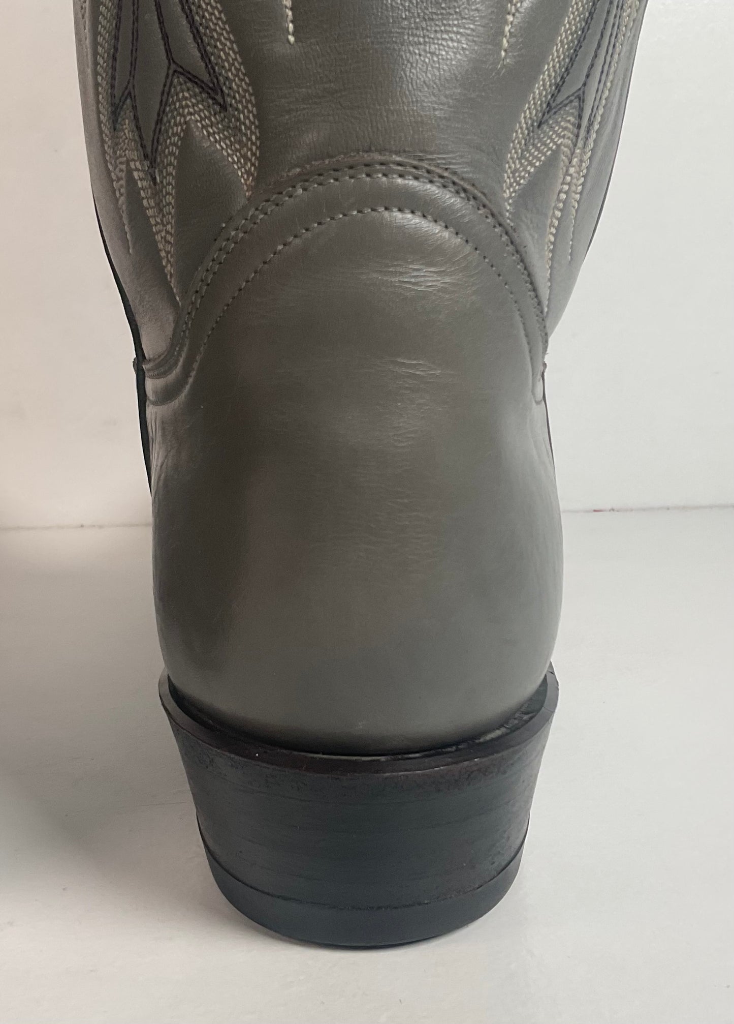 Vintage Grey Tony Lama Grey Cowboy Boots 11 D Gold Label USA Made