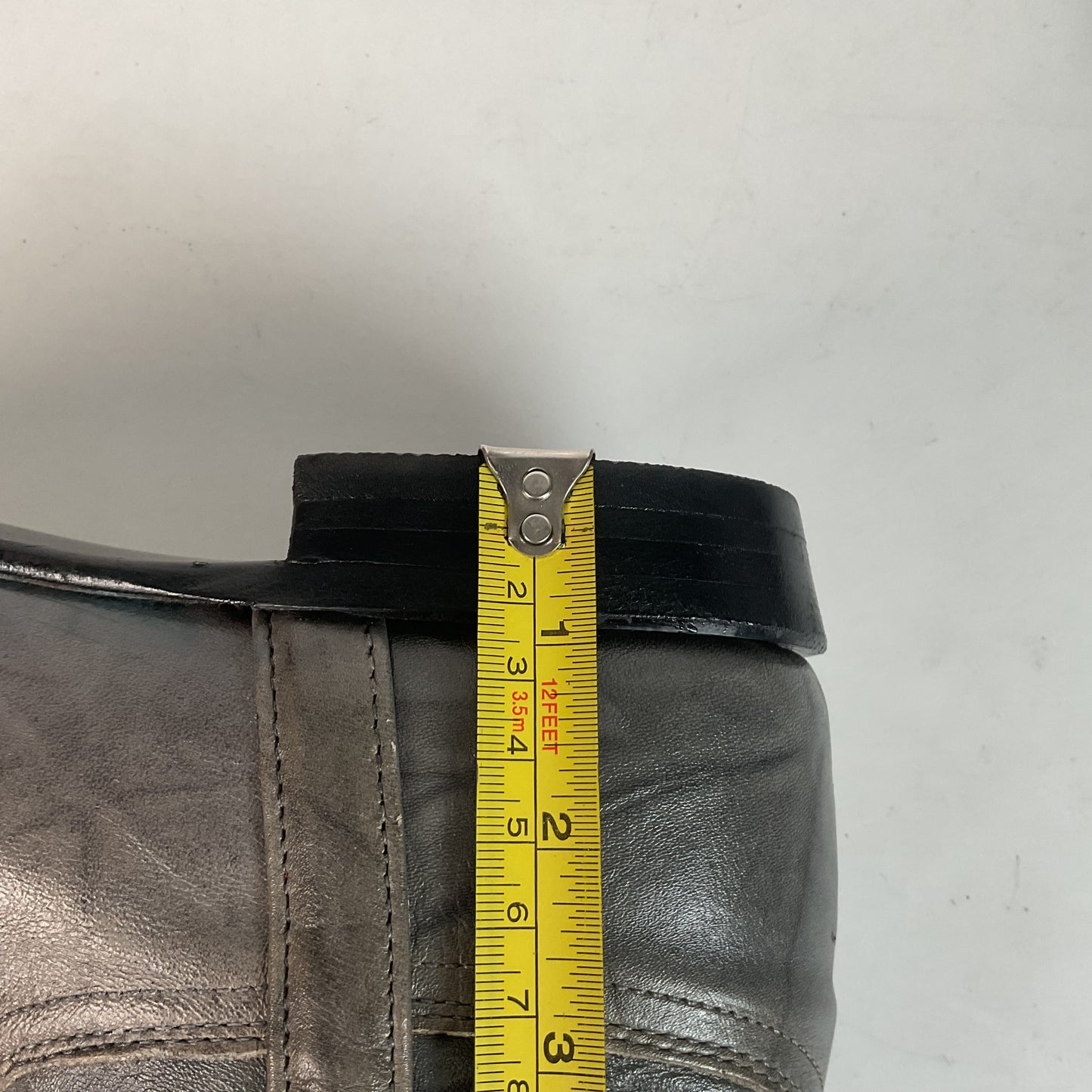 Vintage Justin Grey Marbled Campus Riding Boots 7 B USA Made
