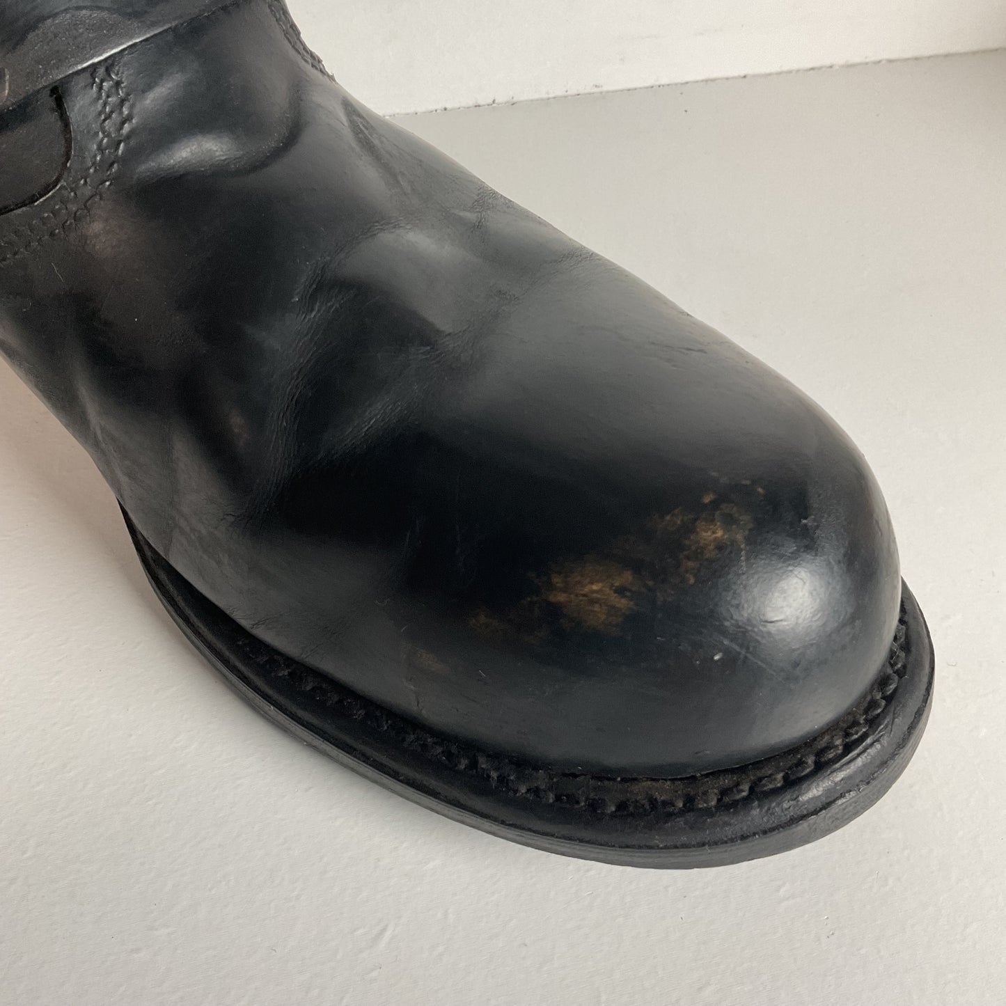 Vintage Harley Davidson Motorcycle Boots 11 Tall Steel Toe Engineer USA Made
