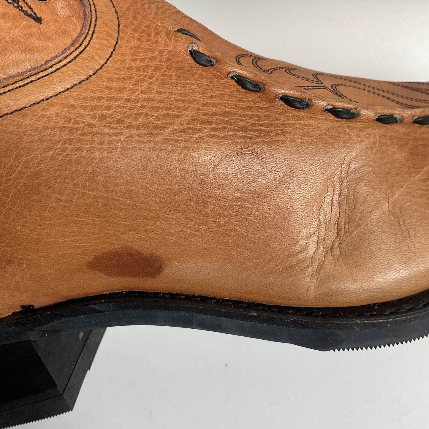 Dan Post Buck Lace Cowboy Work Boots 12 EW Albany Oil Resistant