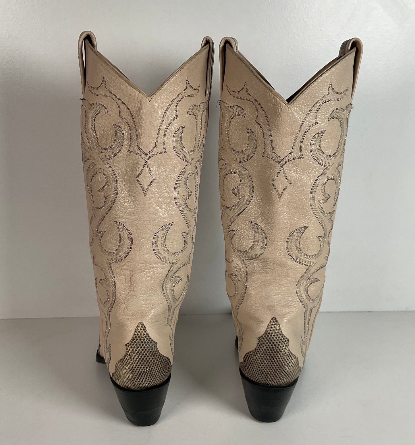 Vintage Ringtail Lizard Cowgirl Boots | USA Made | Custom | 1980s | Women’s 6 B