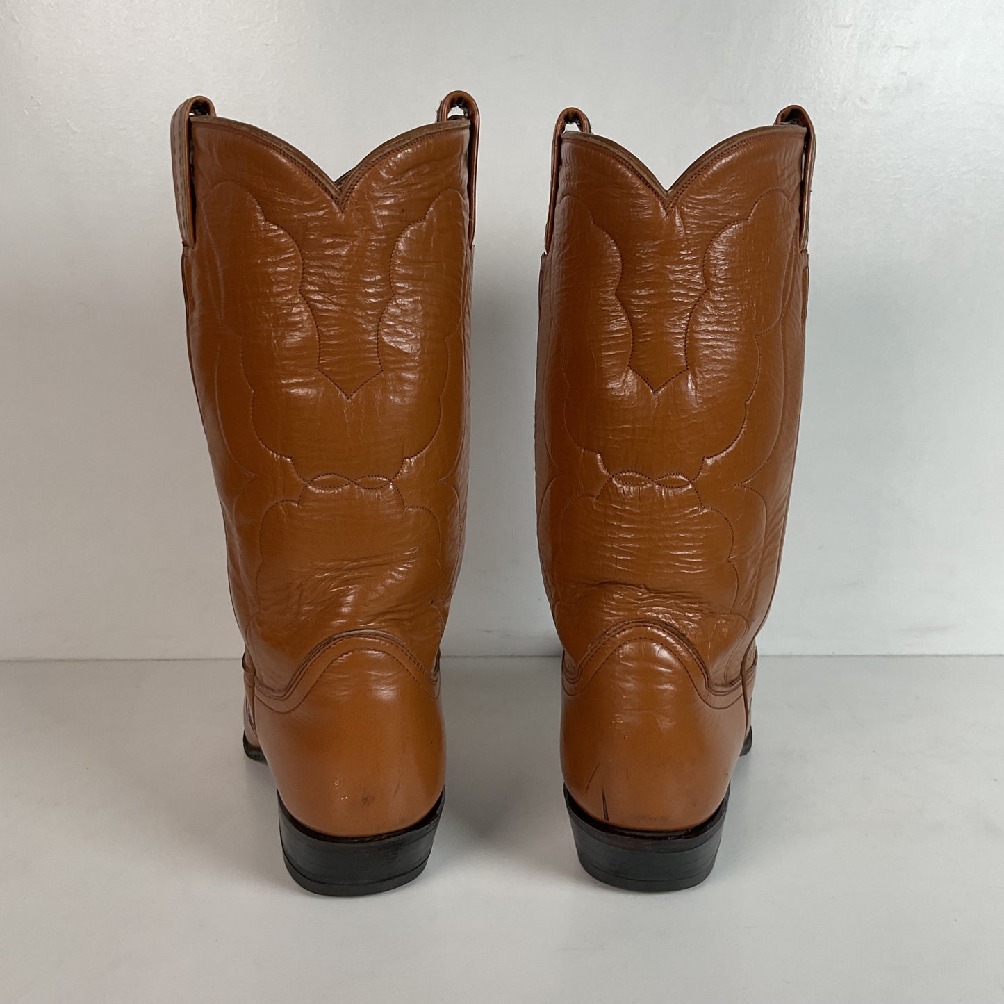 Vintage Tony Lama Lizard Wingtip Cowgirl Boots 7 A Black Label