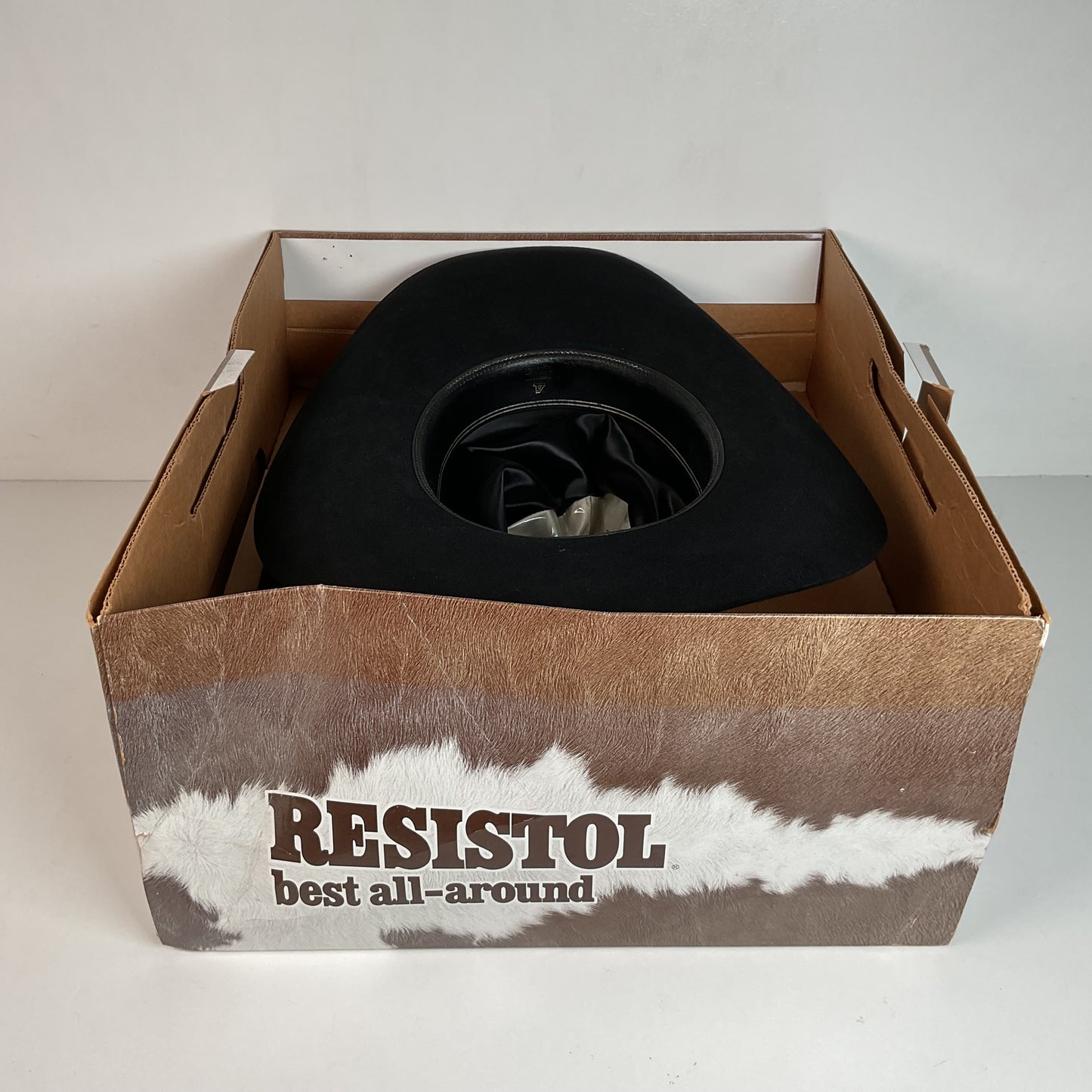 1970s Resistol Self Conforming Cowboy Hat 7 1/4” 4X Beaver Original Box