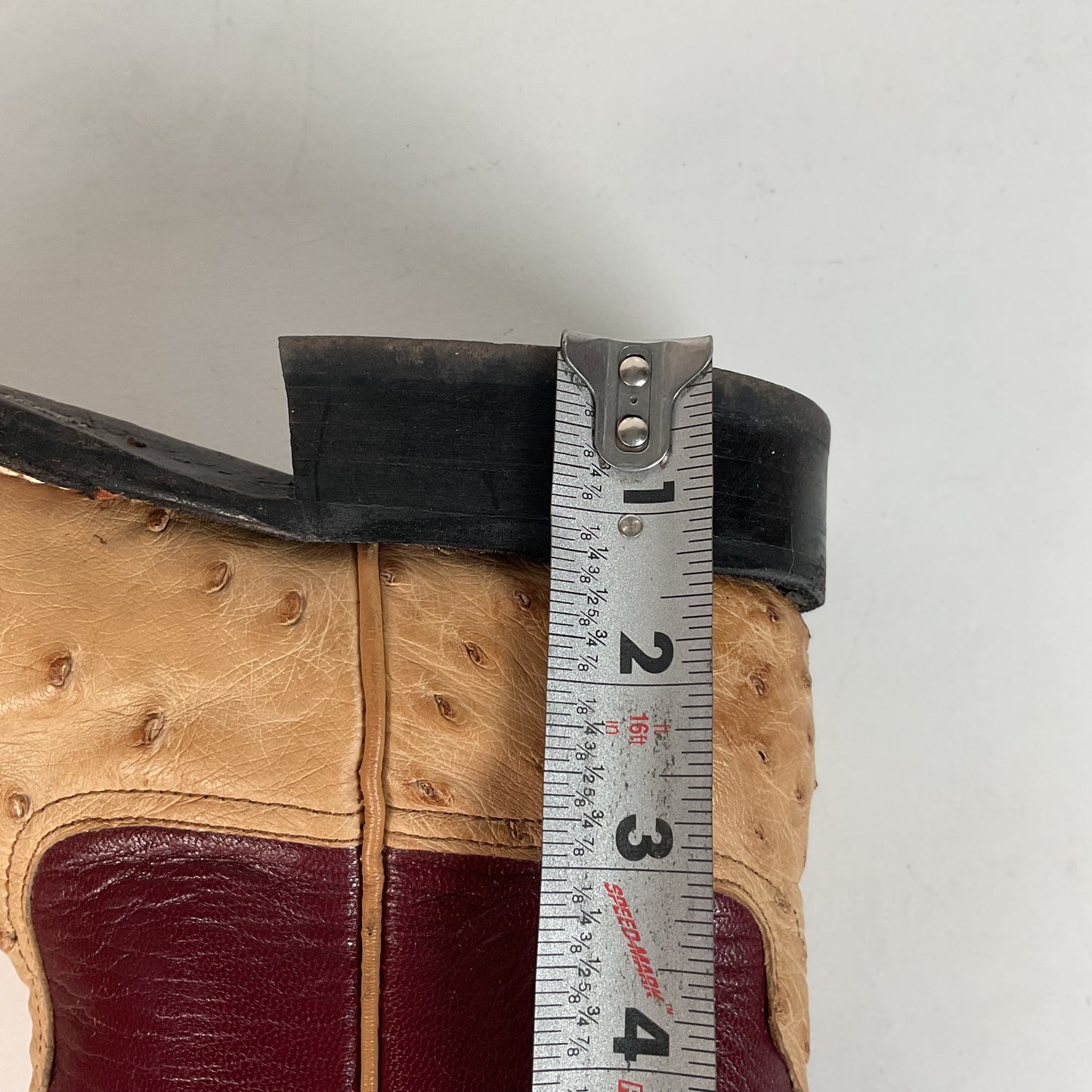 Anderson Bean Ostrich Quill Roper Boots Men’s 8 B | Women’s 9 Exotic USA Made