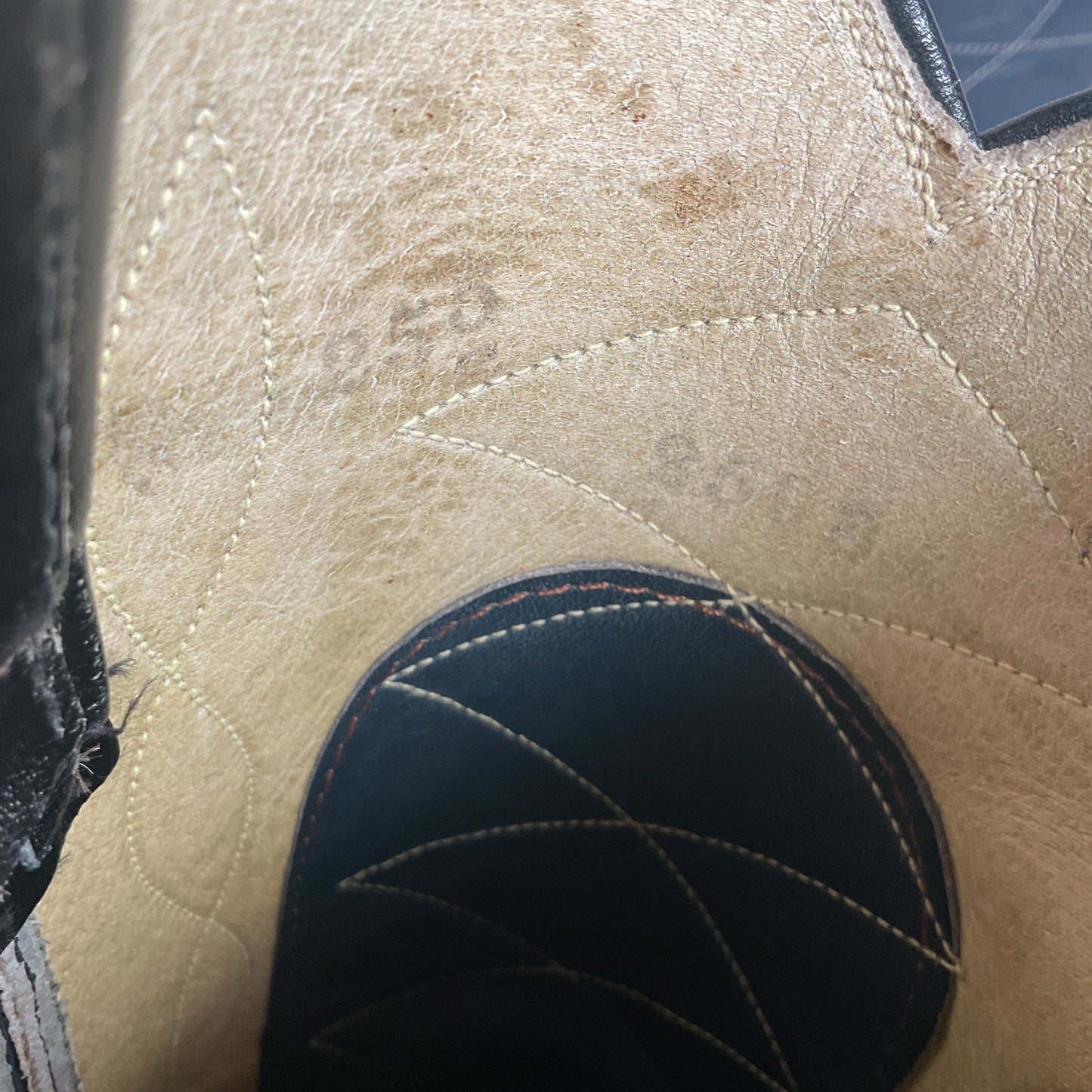 Vintage Tony Lama Navy Blue Cowgirl Boots 5.5 B Gold Label Lizard Wingtip