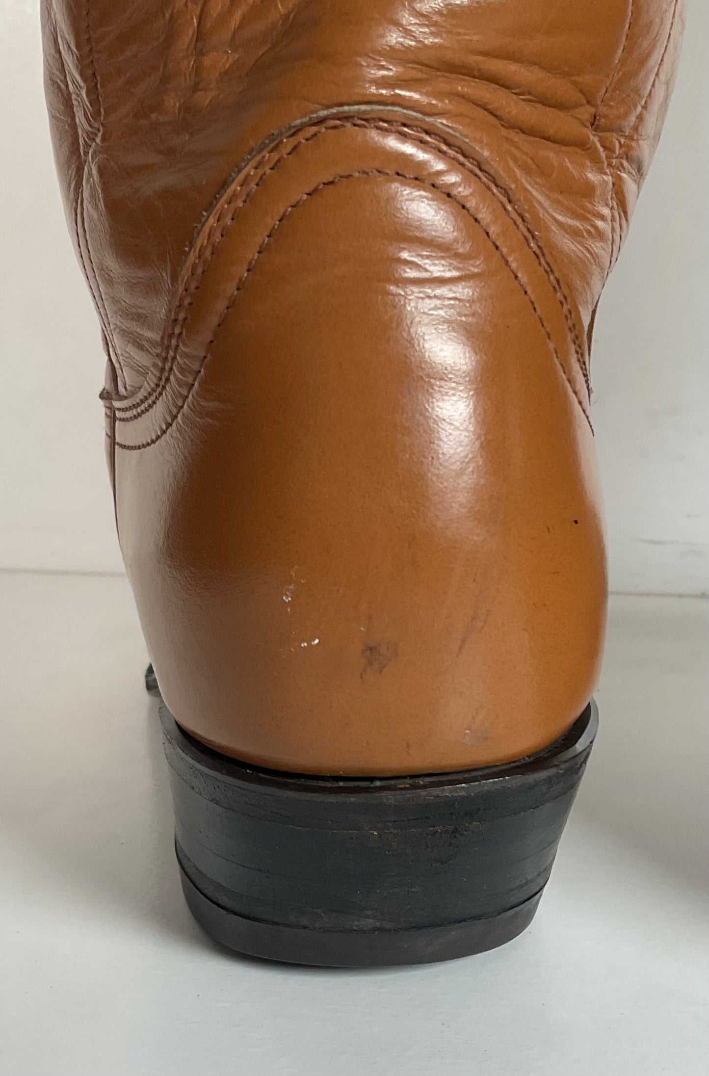 Vintage Tony Lama Lizard Wingtip Cowgirl Boots 7 A Black Label
