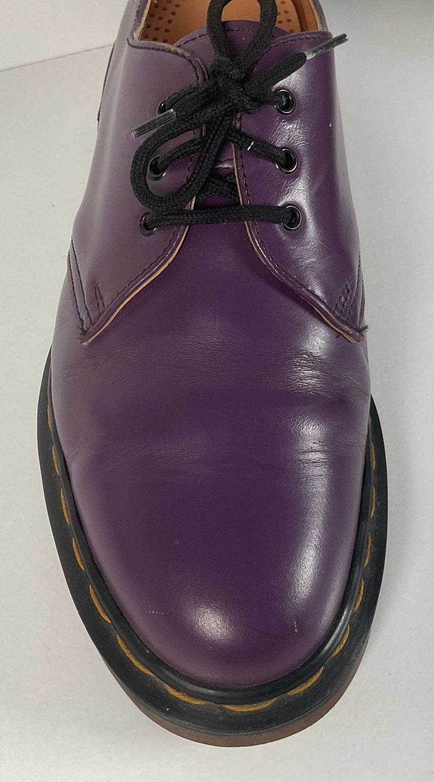 Vintage Dr. Martens Purple Derby Loafer Shoes 8 UK | 9 US England