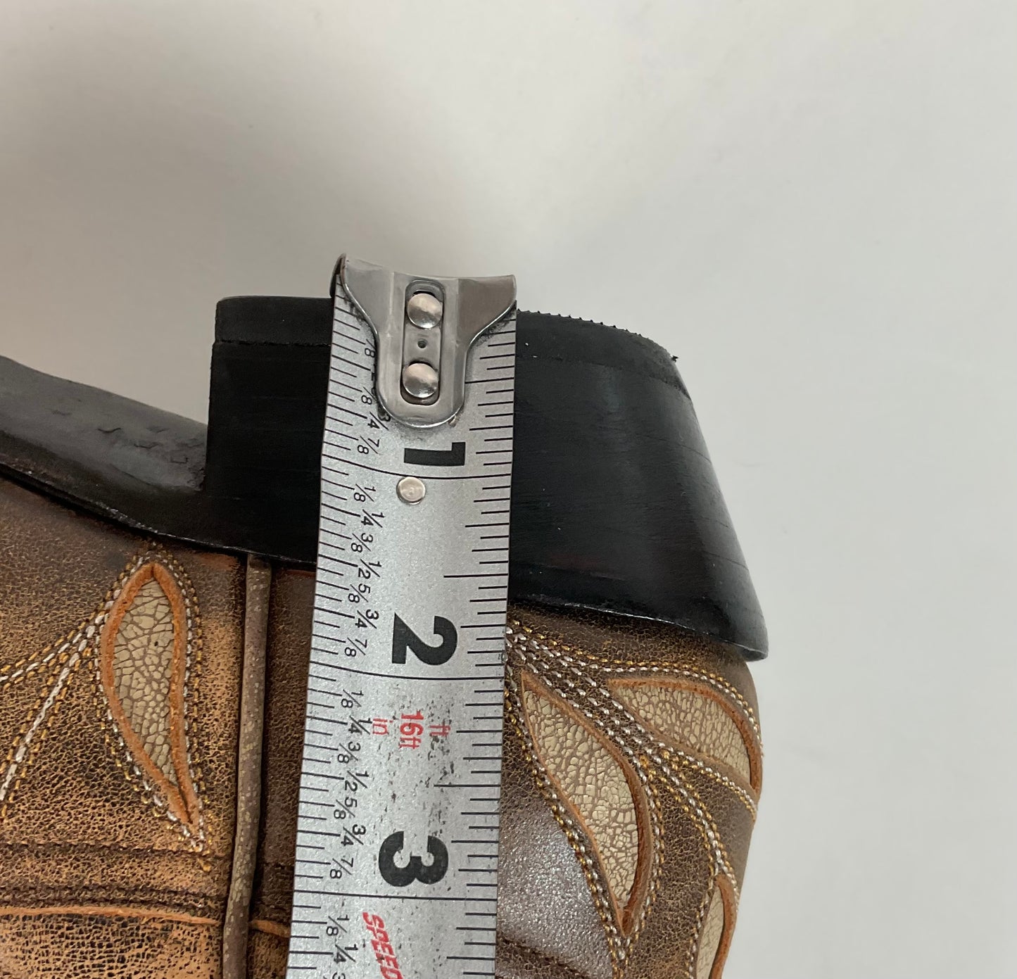 Old Gringo Cowgirl Boots 7 B Tooled Leaf Inlay Recrafted