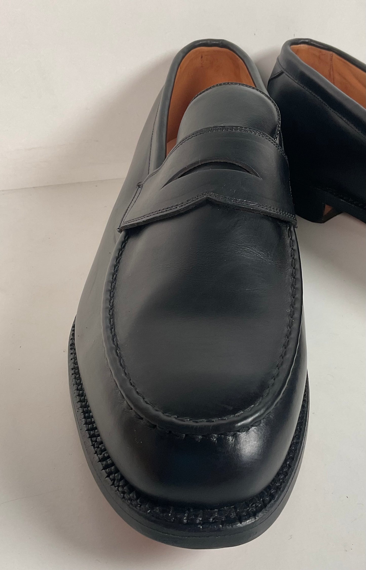 Allen Edmonds Hinsdale Penny Loafers 14 D USA Made Black Calfskin