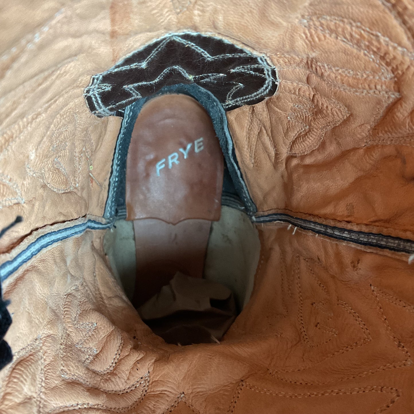 1950s Frye Authentic Cowgirl Boots 7.5 C Snip Toe
