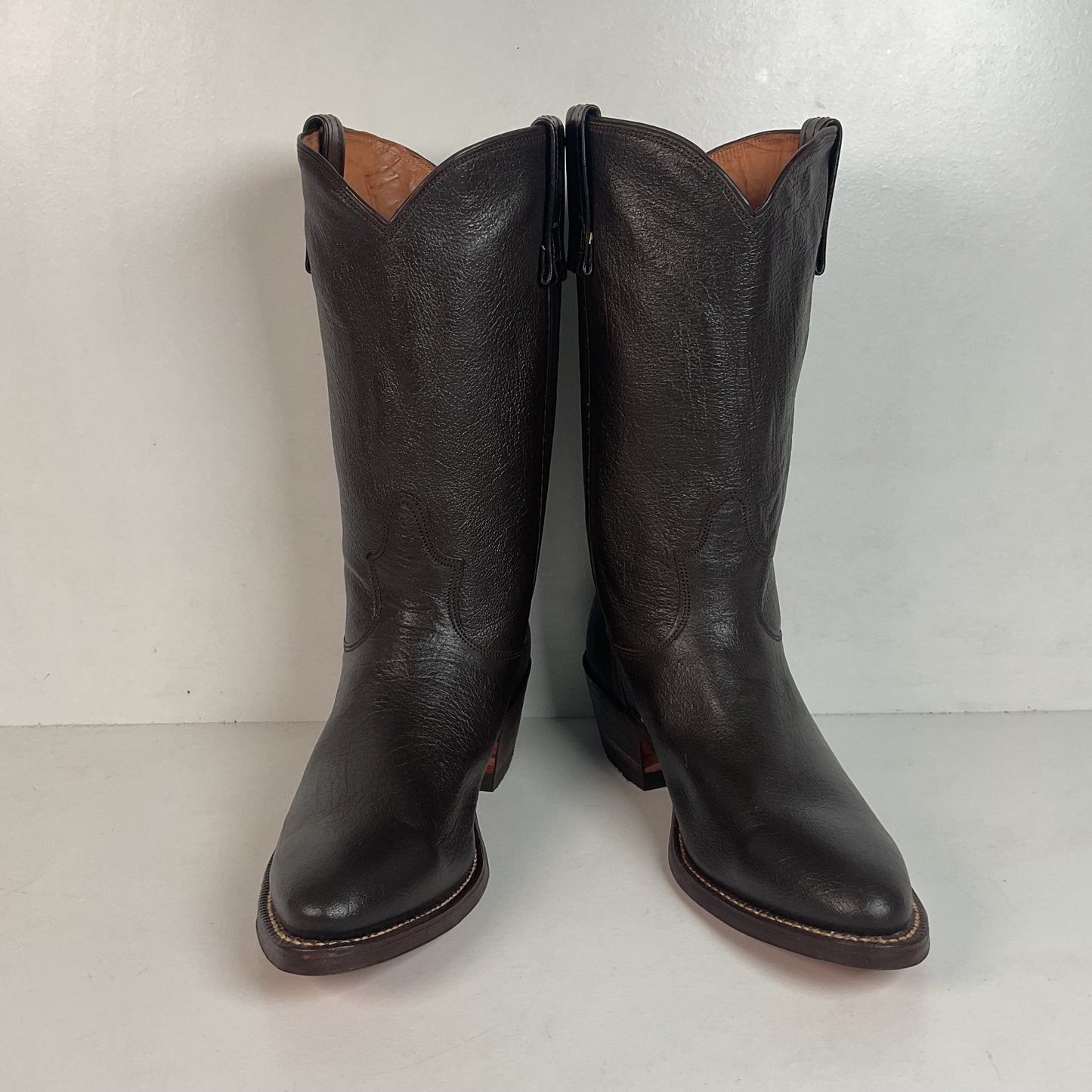 Vintage 1960s Nocona Water Buffalo Cowboy Boots 8 D Exotic