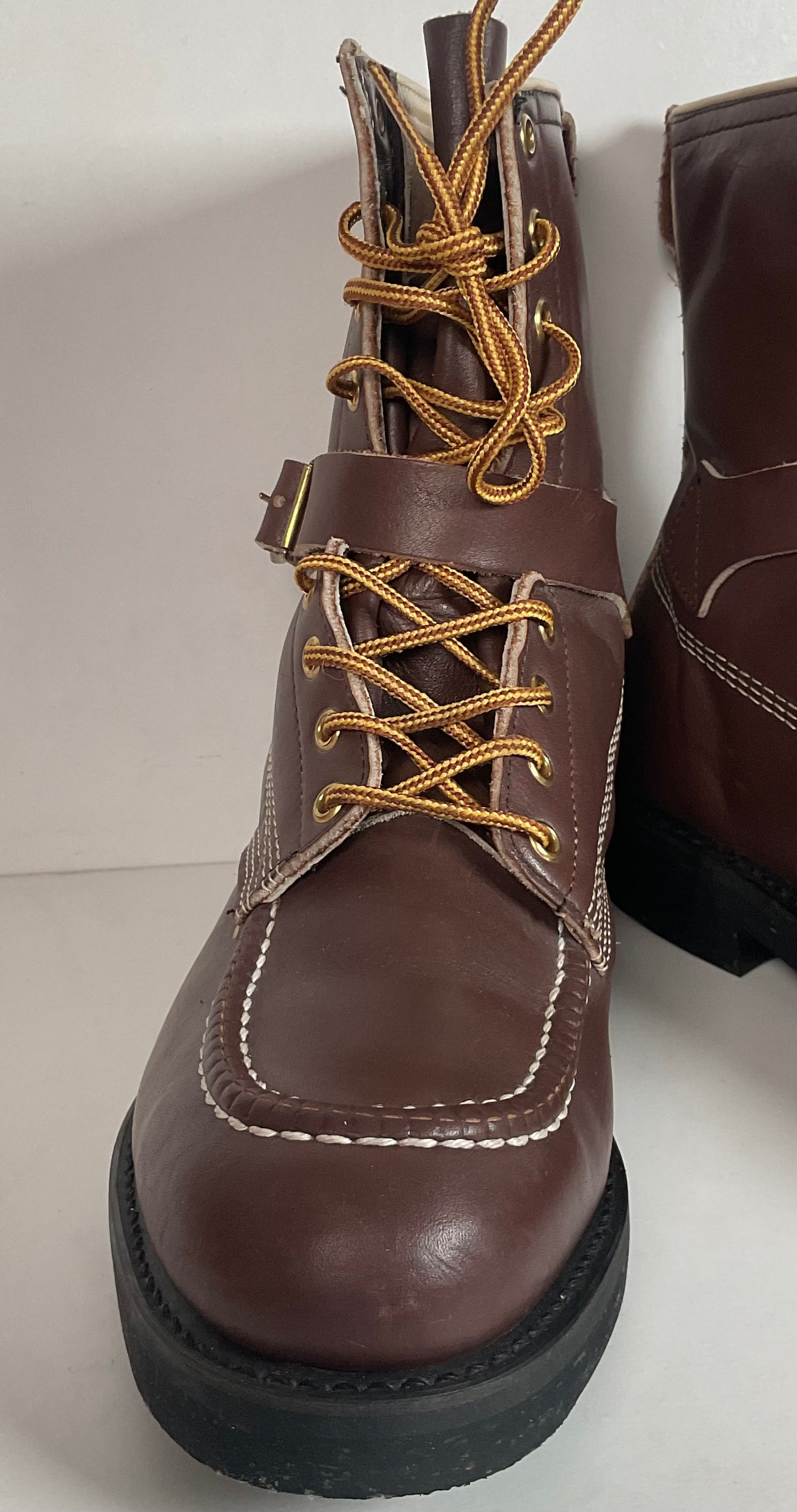Vintage Rail Road Tanker Boots 9.5 E USA Made Steel Toe