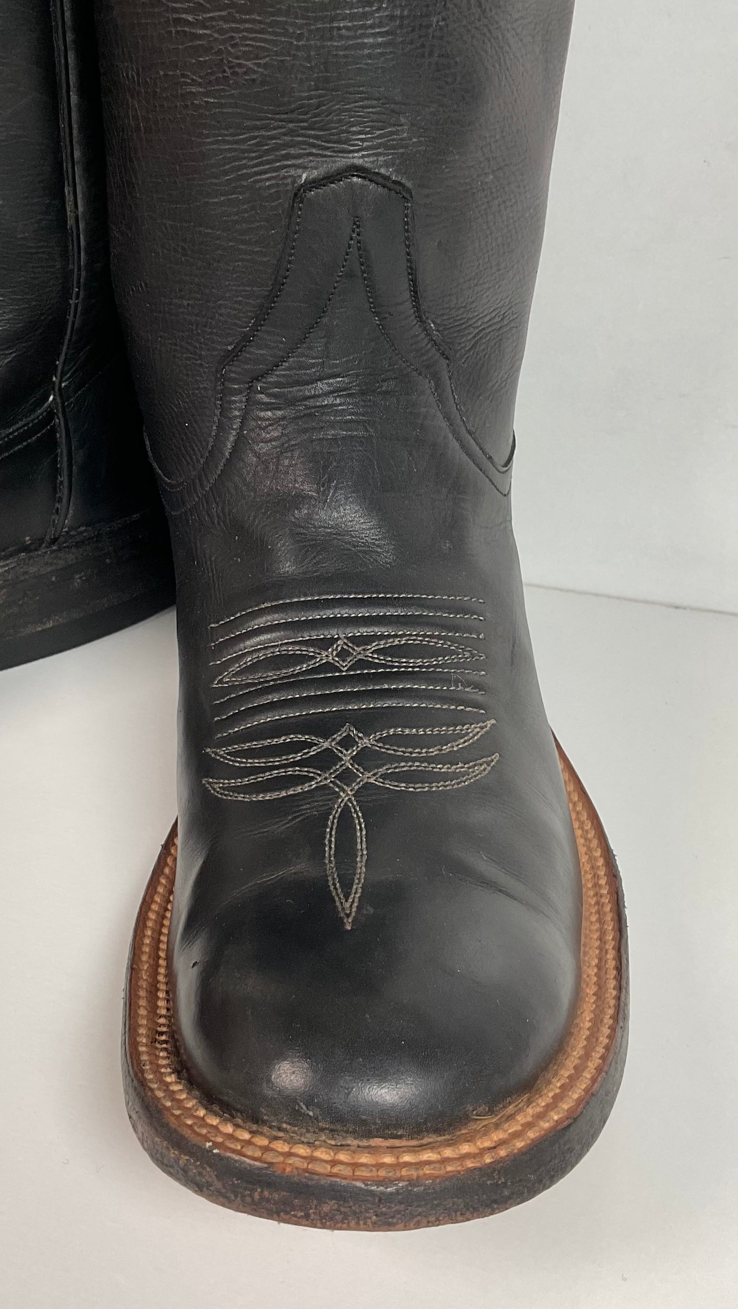 Rios Of Mercedes Soft Black Roper Boots Men’s 6.5 D | Women’s 7.5 USA