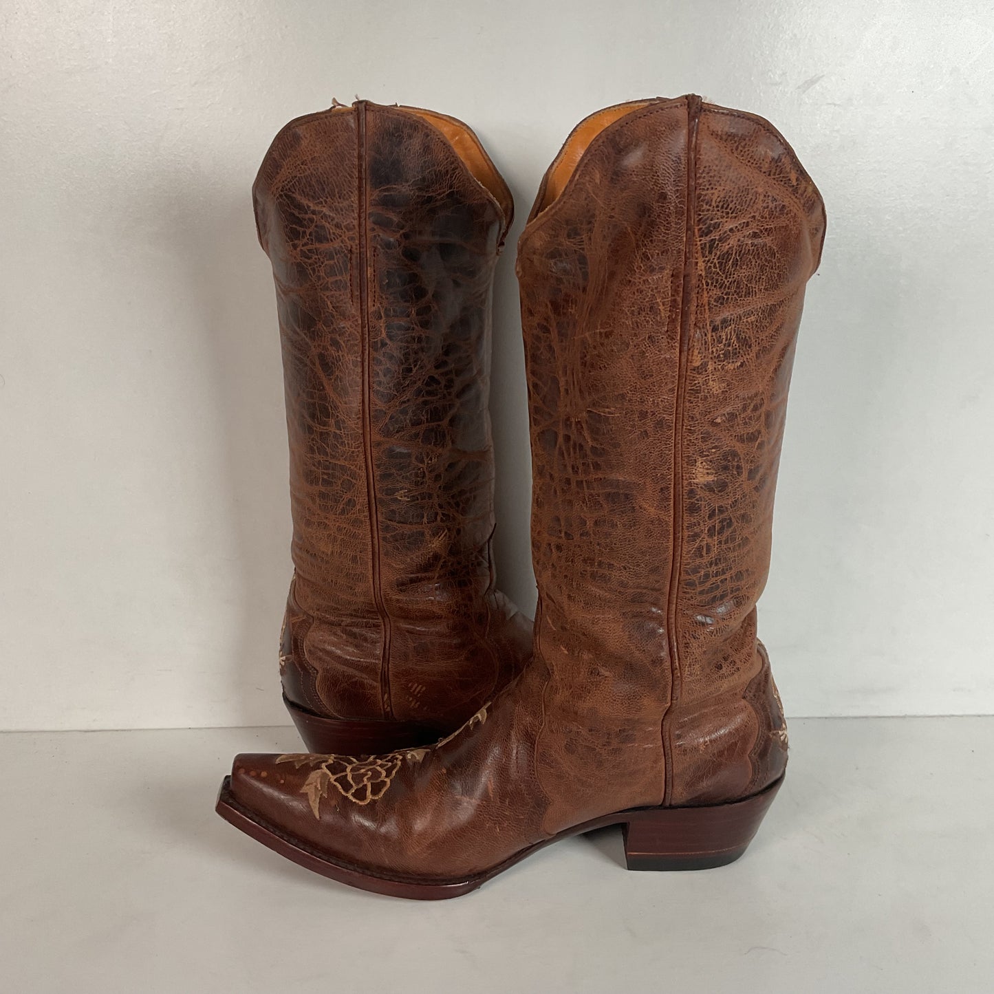 Old Gringo Brown Wildflower Cowgirl Boots 6.5 B
