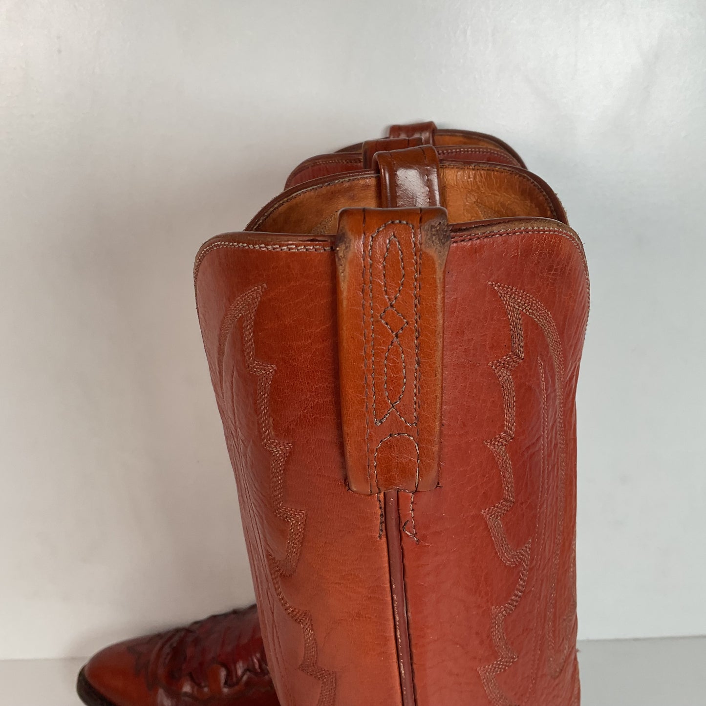 Lucchese 1883 Caiman Crocodile Inlay Cowboy Boots 9 D Exotic