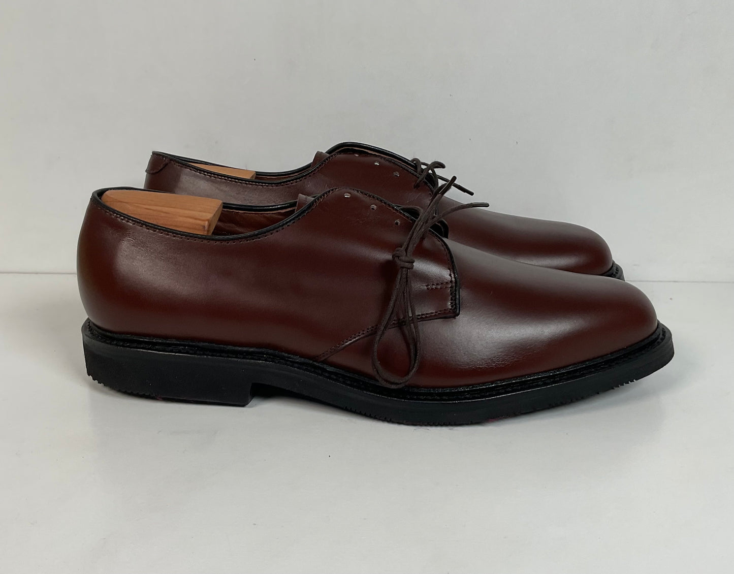 Vintage Allen Edmonds Globetrotter Weekender Shoes 9 D Plain Toe