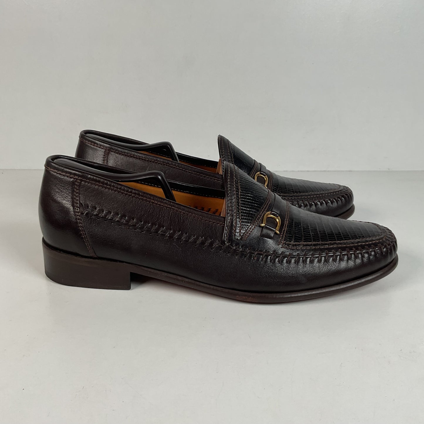 David Eden Lizard Loafers | Dark Brown | Men’s 10.5