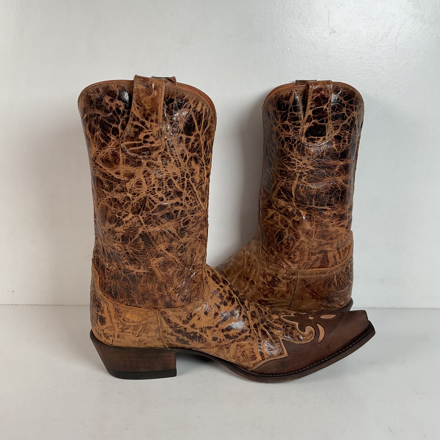 Lucchese Diva Delta Calf Cowgirl Boots 10 B USA Made Retired