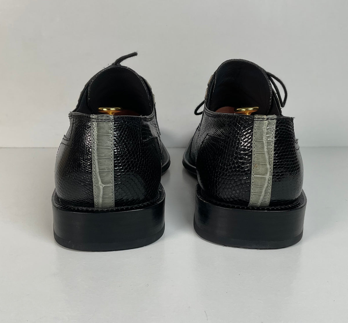 David Eden Caiman Derby Shoes | Teju Lizard Split | Exotic | Men’s 10.5