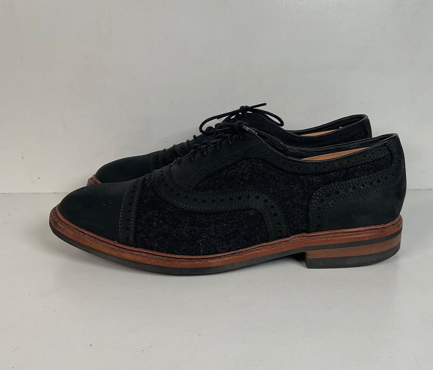 Allen Edmonds Strandmok Cap Toe Oxford Shoes 10 EEE Dainite Soles Retired