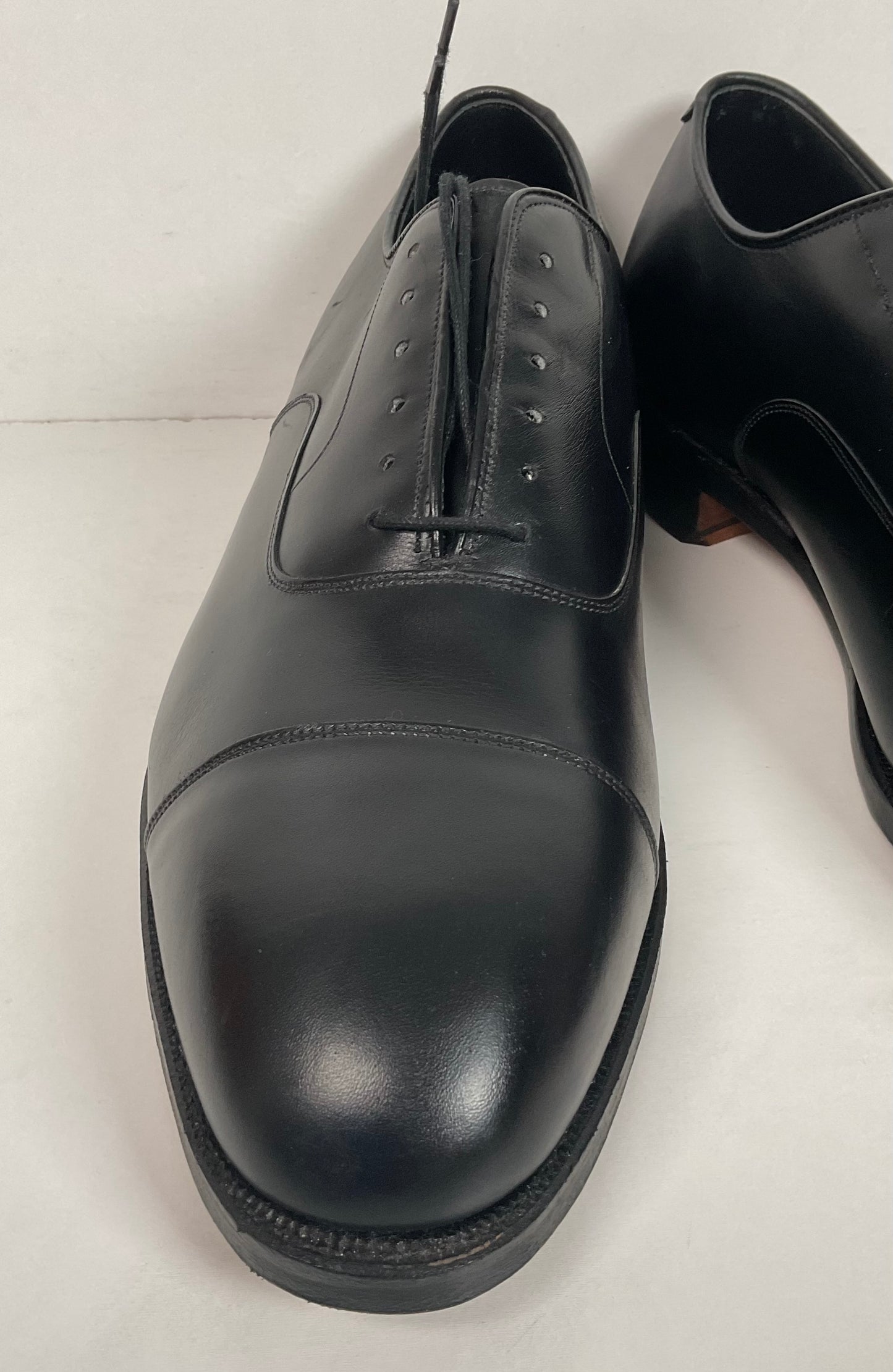 Vintage Johnston Murphy Cap Toe Oxford Shoes 11 D USA Made Crown Aristocraft