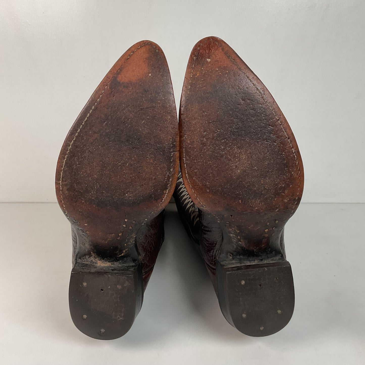 Vintage 1960s Tony Lama Antelope Cowboy Boots 9 B Gold Label Exotic