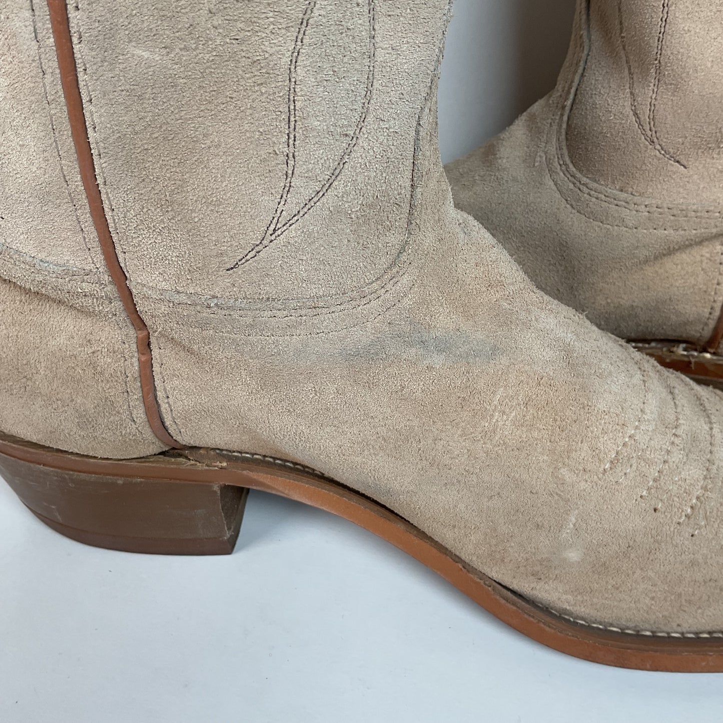 Vintage Levi’s Suede Buckaroo Cowboy Boots 12 M USA Made