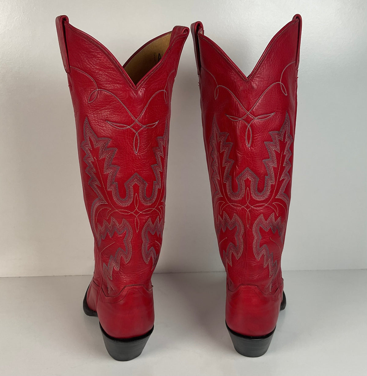 Vintage Panhandle Slim Tall Cowgirl Boots | Red Deer Tan | Women’s 6.5 B