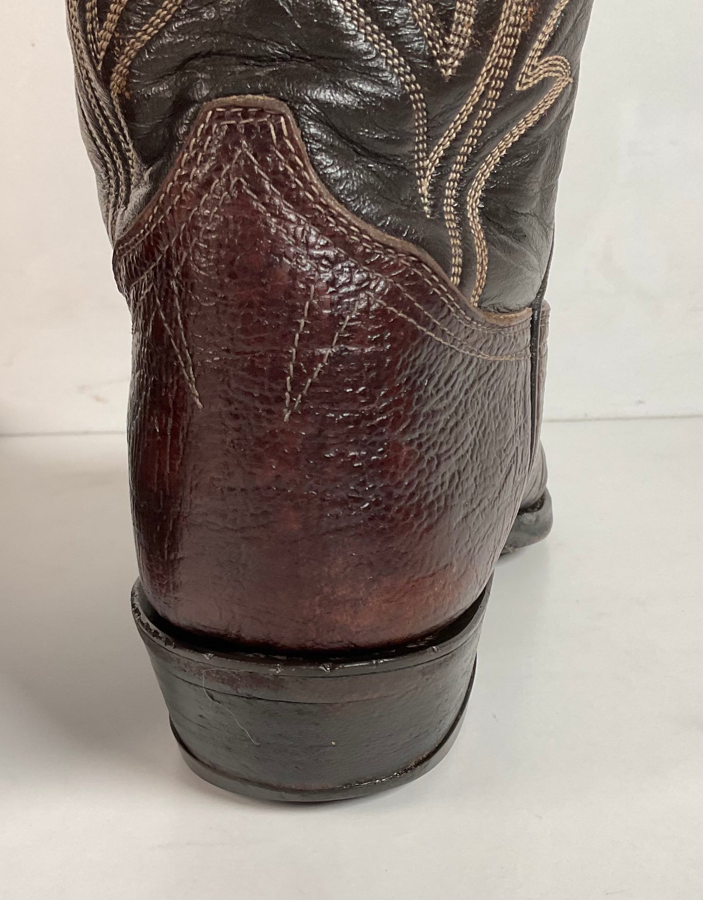 Vintage 1960s Tony Lama Antelope Cowboy Boots 9 B Gold Label Exotic