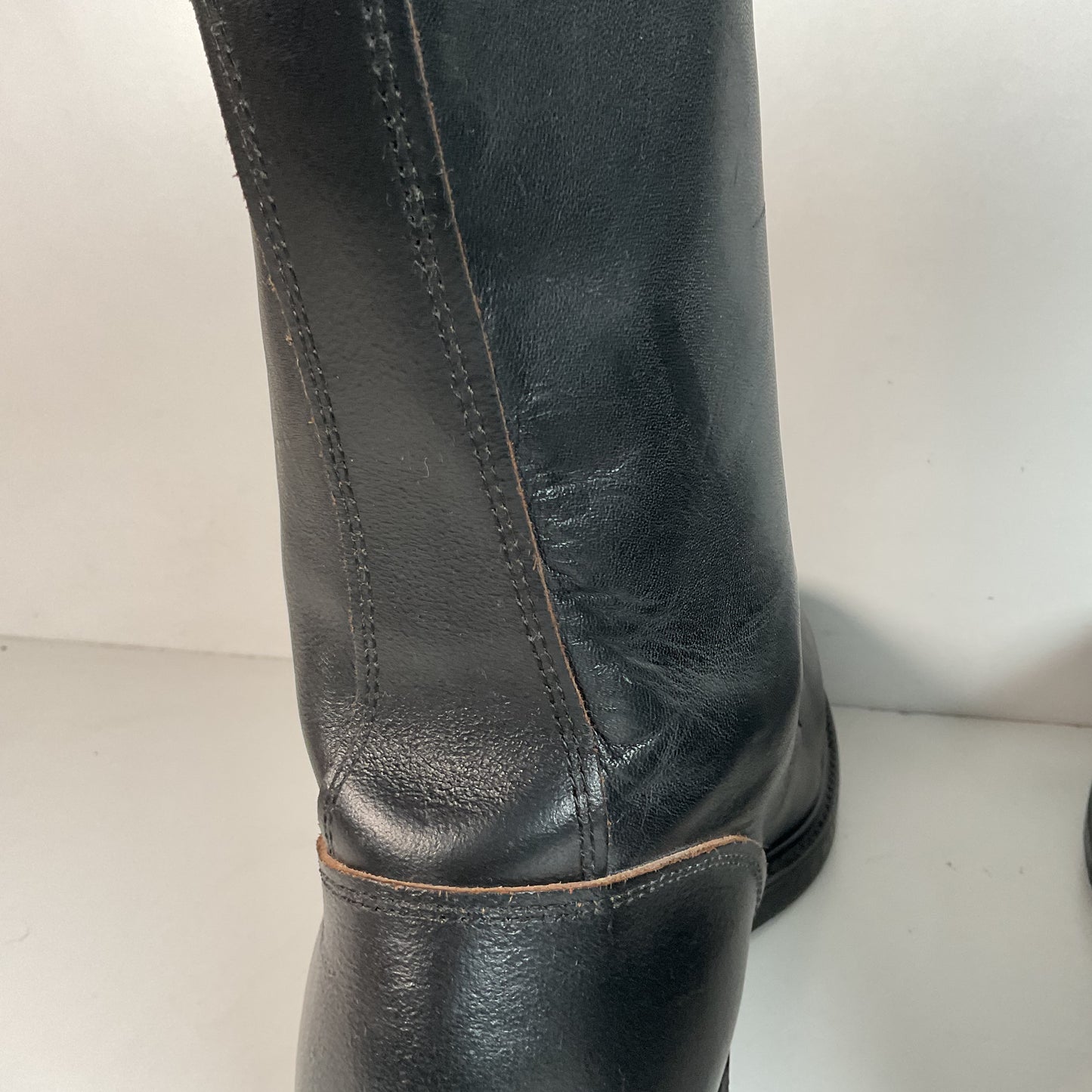 Vintage 1960s Leigh Linesman Boots 10 D USA Made Safety Toe