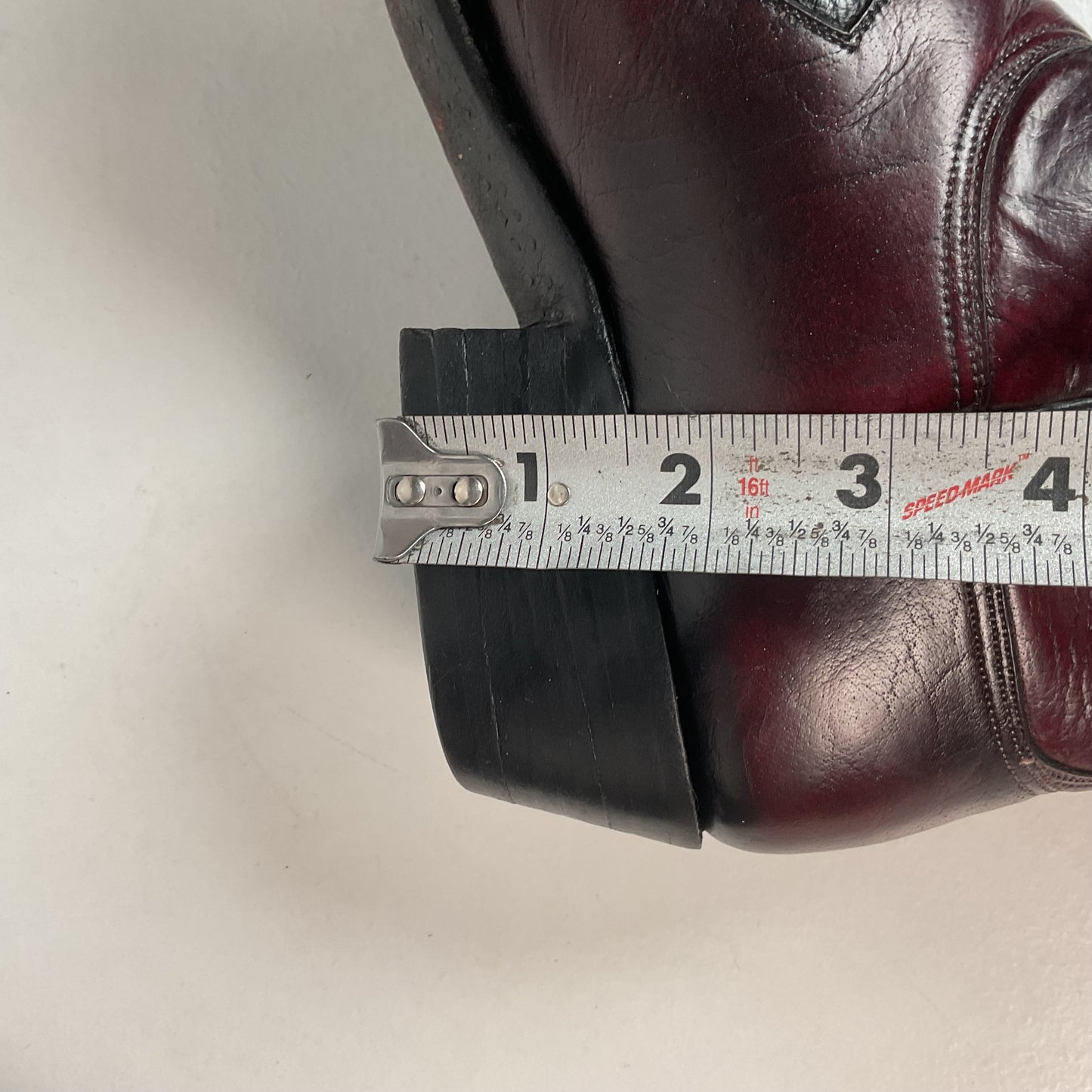 Lucchese San Antonio Black Cherry Ostrich Cowboy Boots Men’s 7.5 | Women’s 8.5