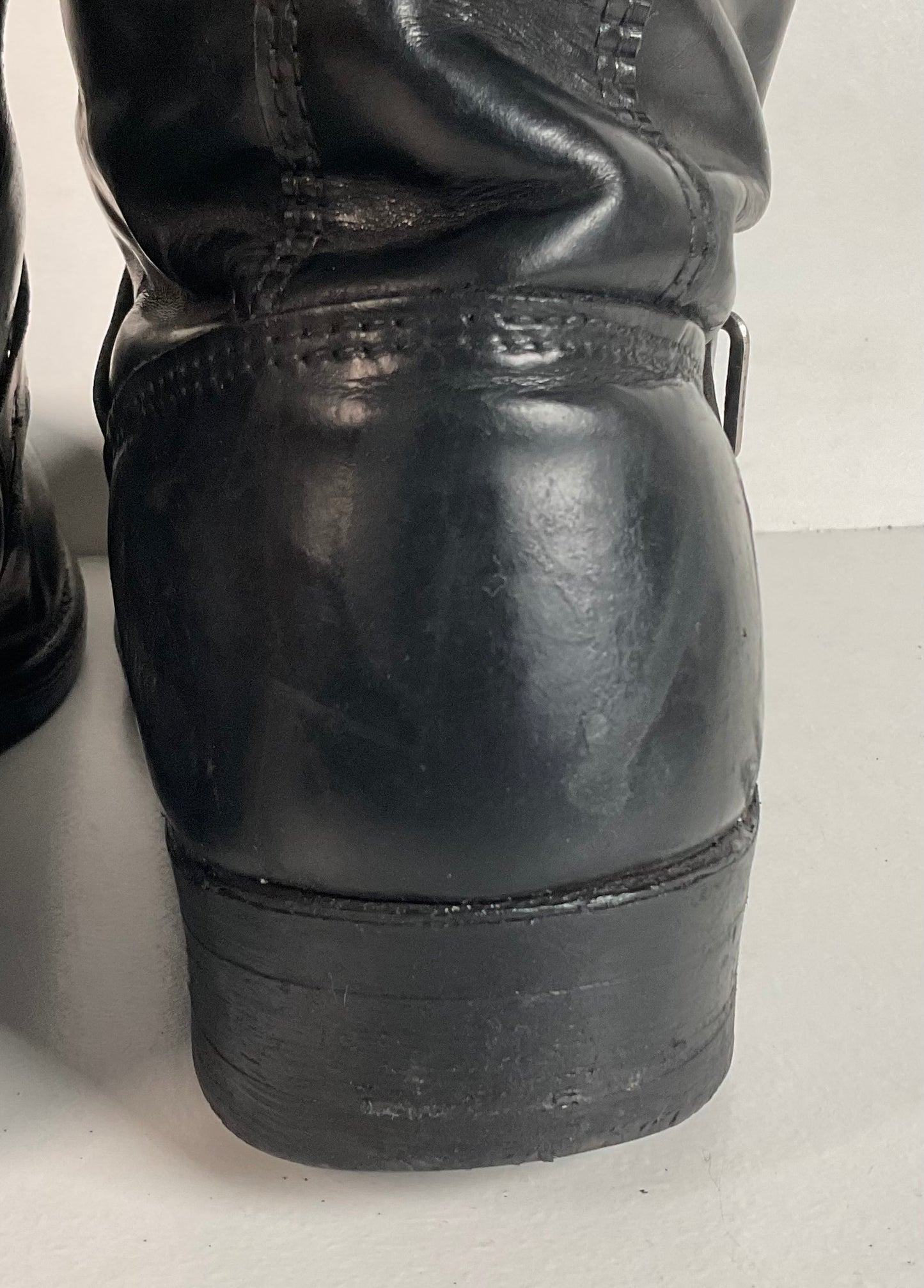 Vintage Harley Davidson Motorcycle Boots 11 Tall Steel Toe Engineer USA Made