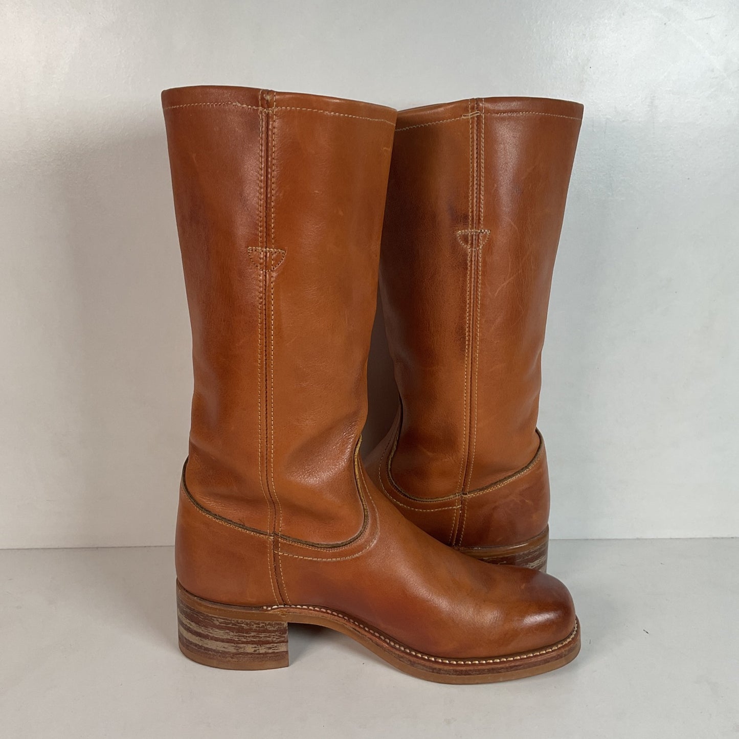 Vintage Levi’s Men’s Soft Leather Campus Boots 9.5 Chunky 70s USA Made